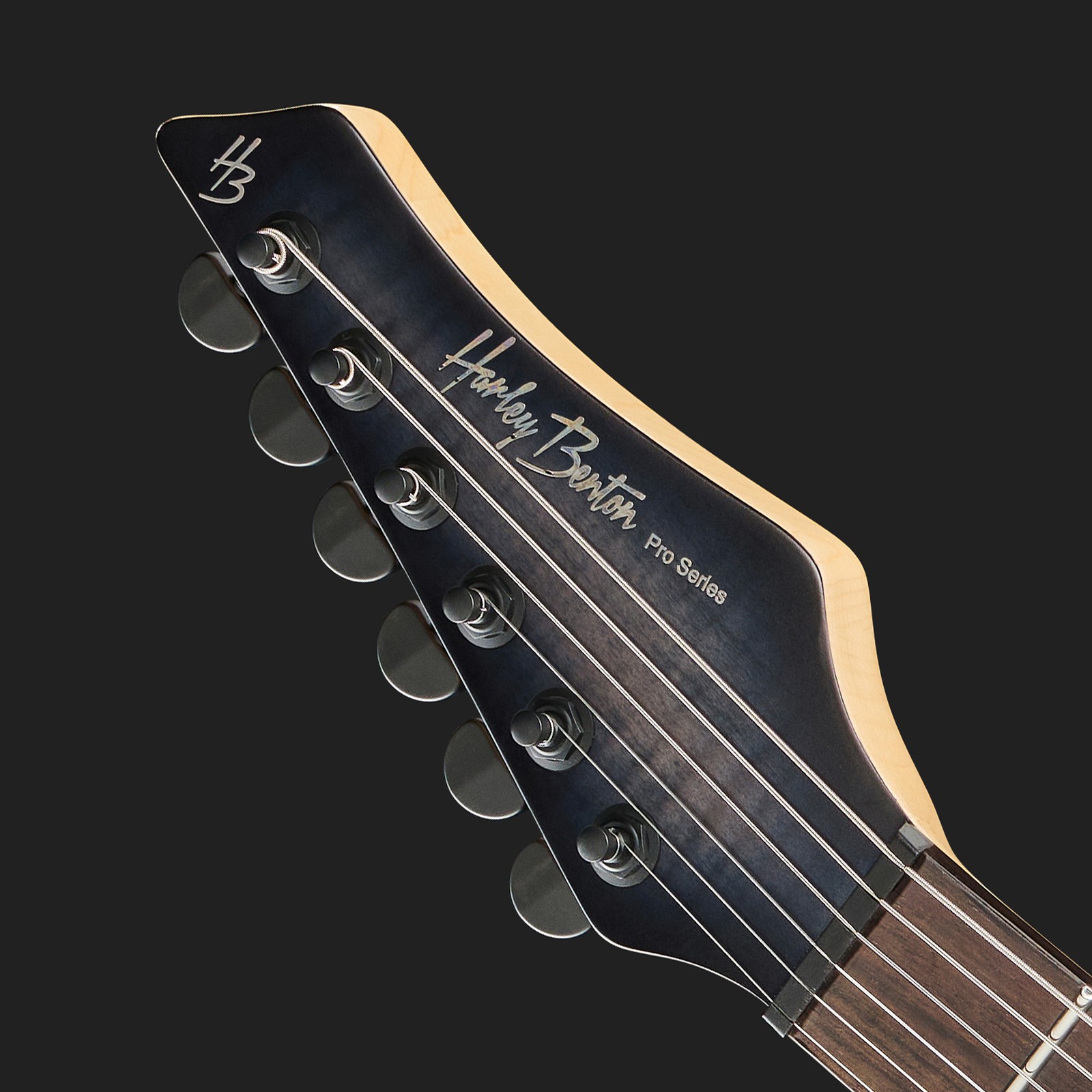 Reversed Headstock Kopfplatte mit Harley Benton Logo