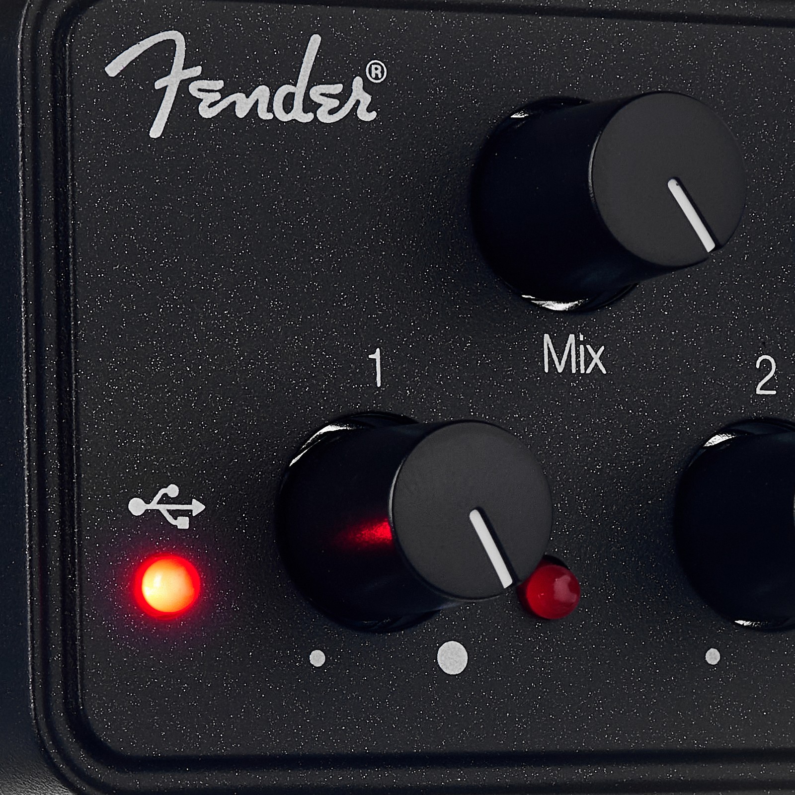 Bedienelemente des Fender AudioBox GO Audiointerface