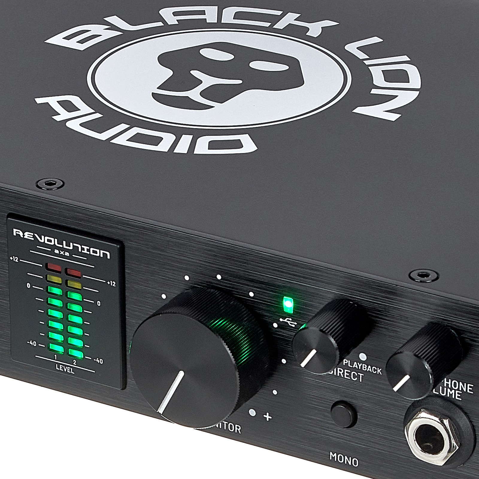 Black Lion Audio interface with LED display