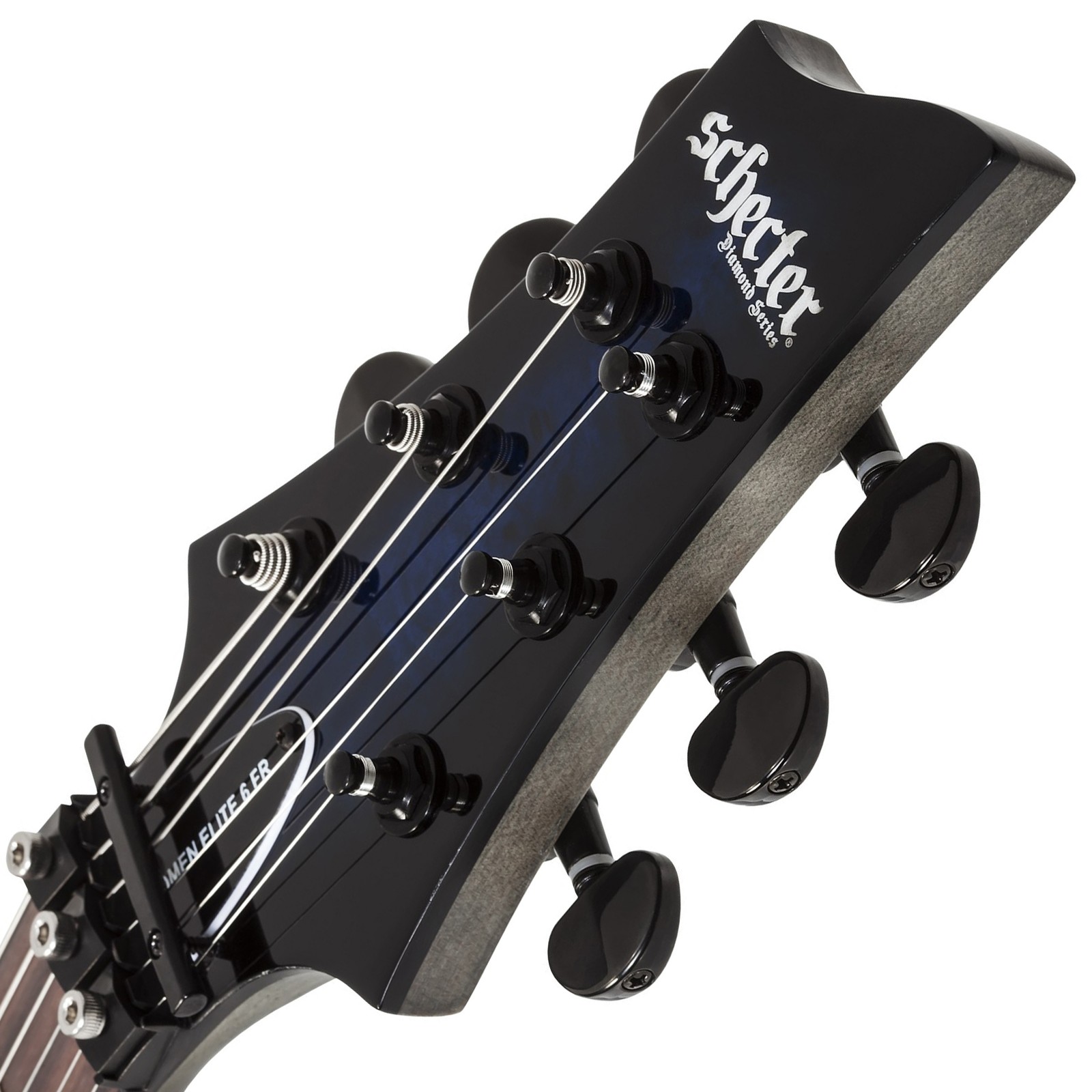 Schecter Matching Headstock mit Floyd Rose Klemmsattel