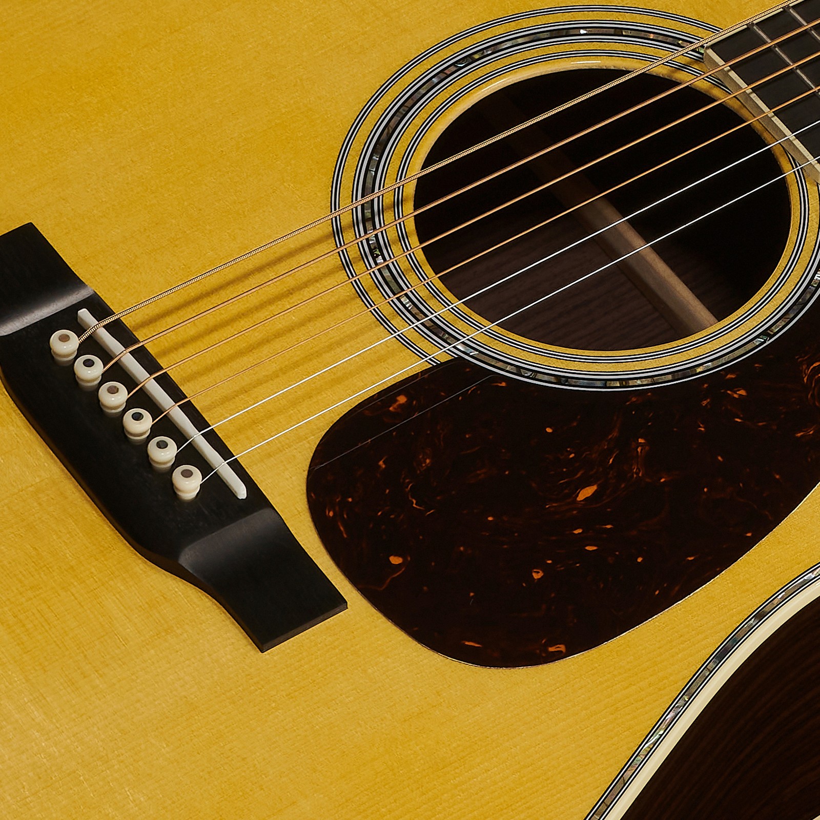 Fichtendecke der Martin Guitars D41 Westerngitarre