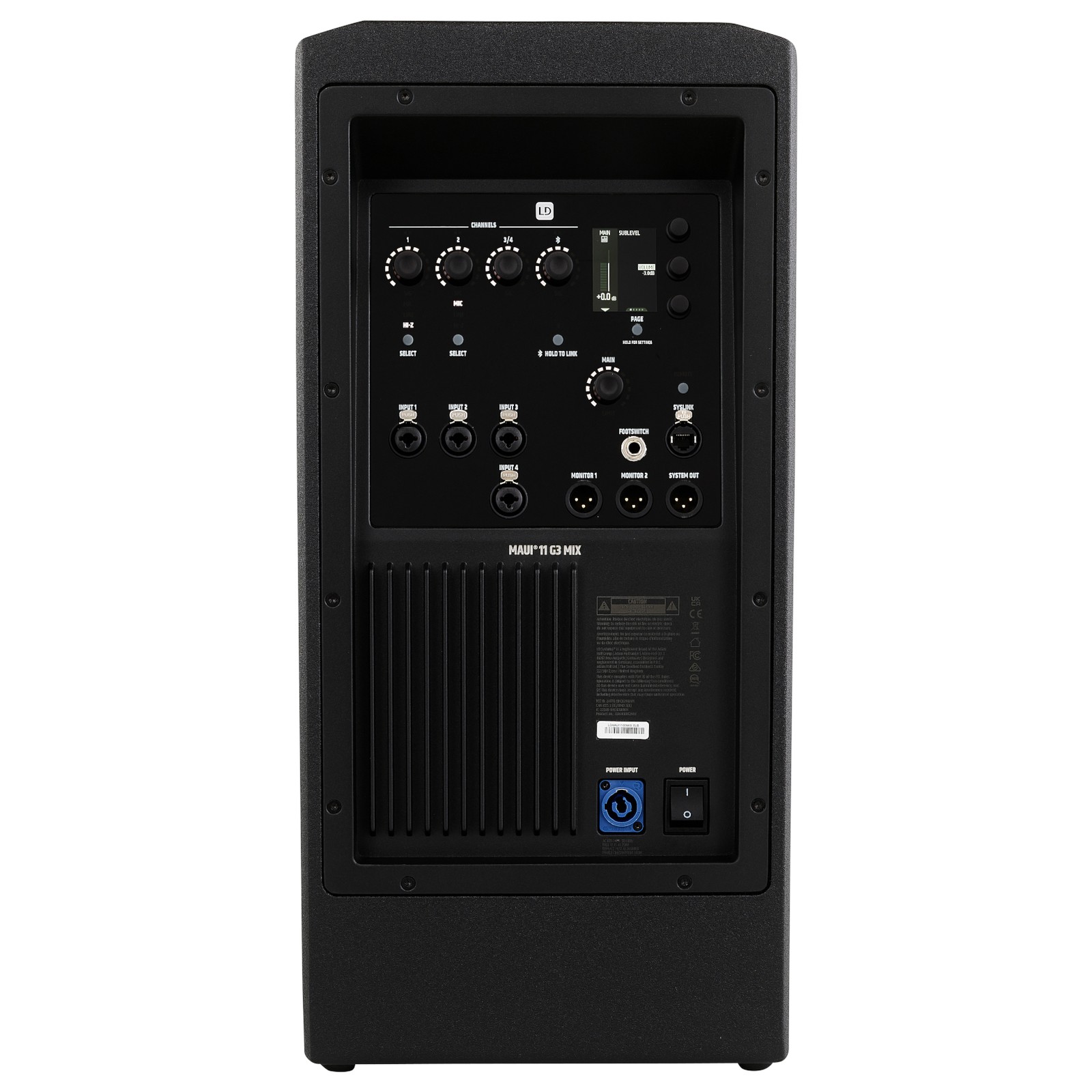 LD Systems Maui 11 G3 Mix, control panel