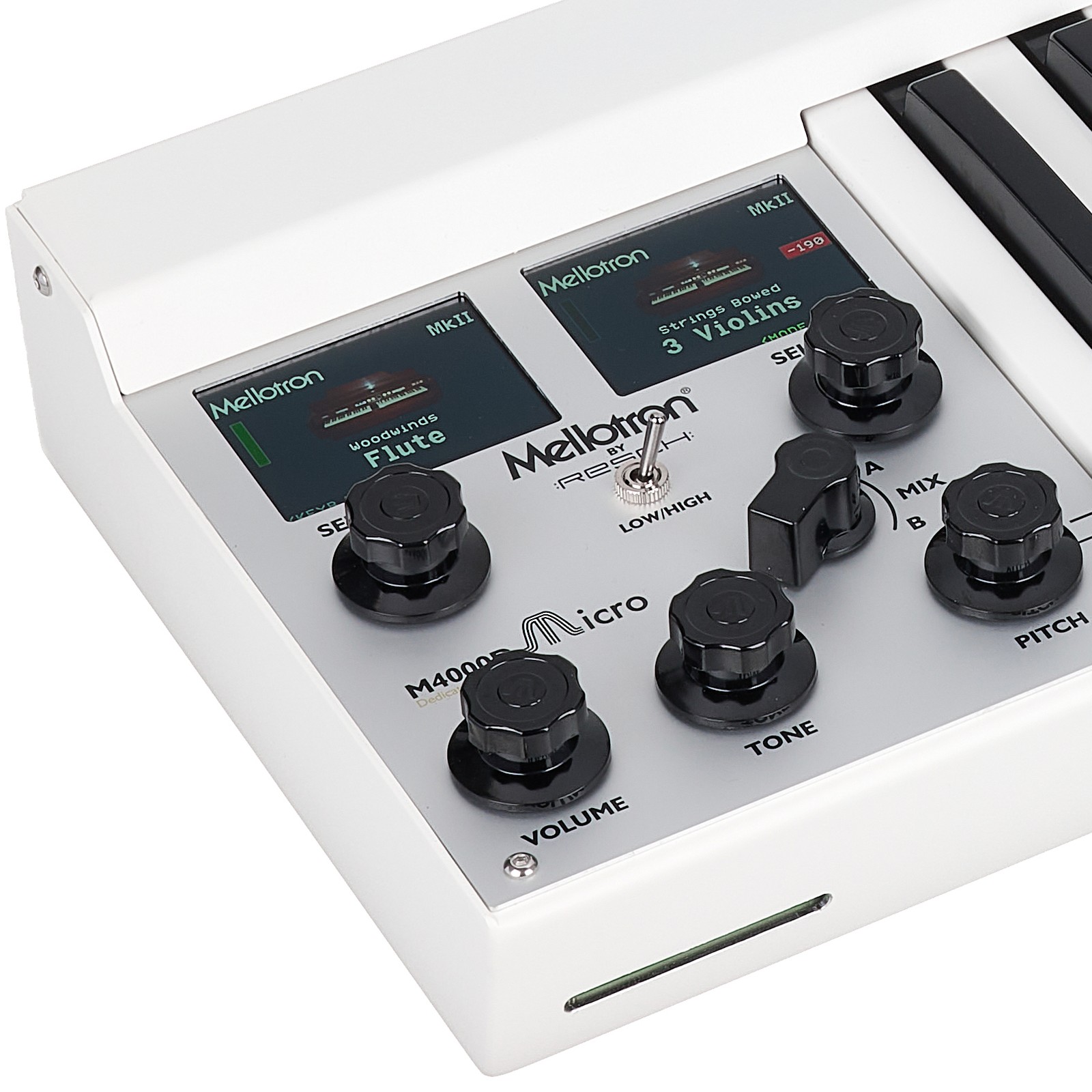Regler am digitalen Mellotron Micro