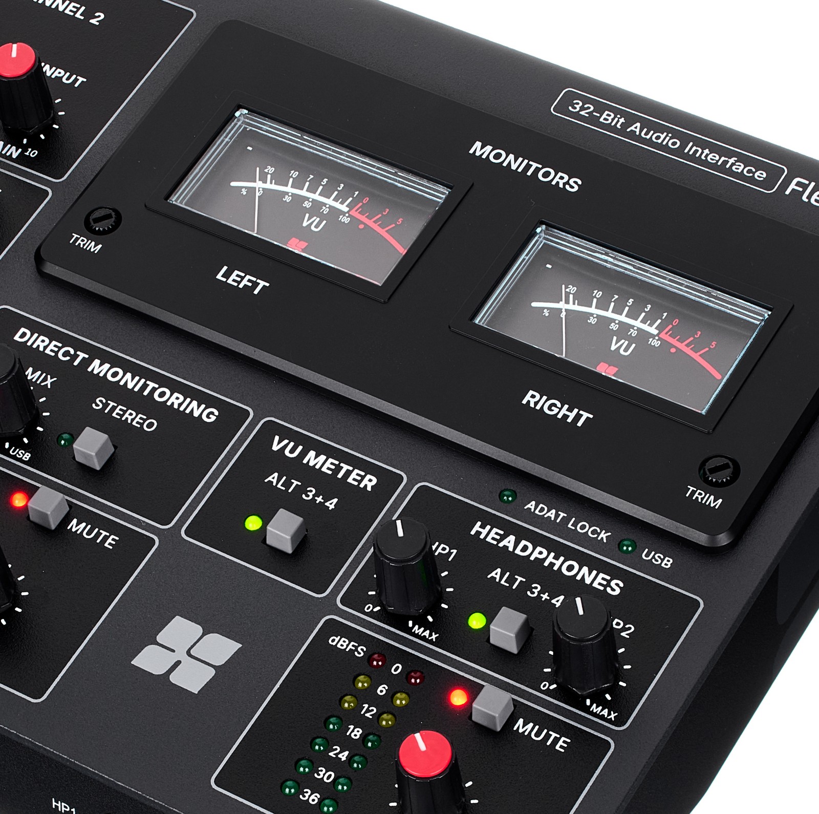 Harrison Flex-10, VU-Meter