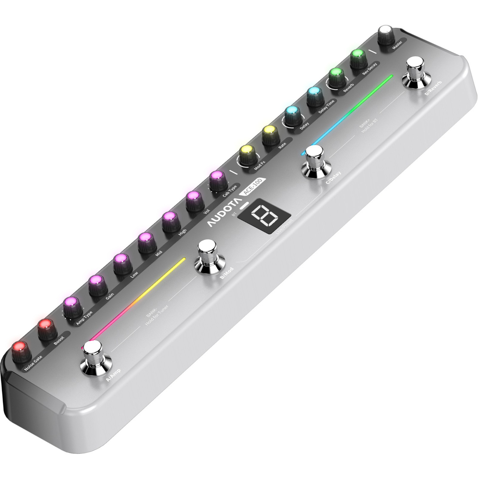 Vollansicht des Audota ACE-100 Combined Effects Pedal 
