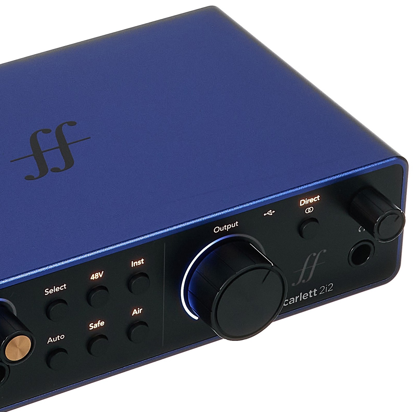 Focusrite Scarlett 2i2 Anniversary Edition, volume controls