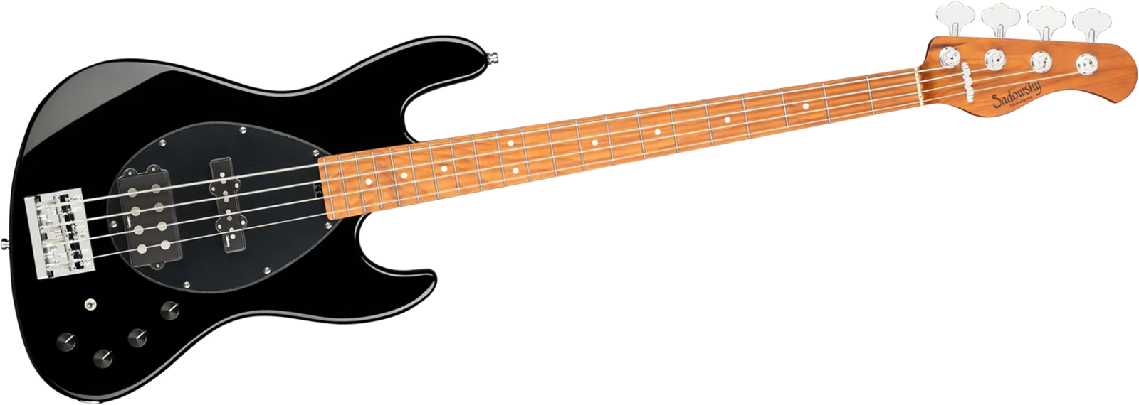 Front view of the Sadowsky MetroExpress 21 Vintage MJ 4 RM BK, electric bass guitar