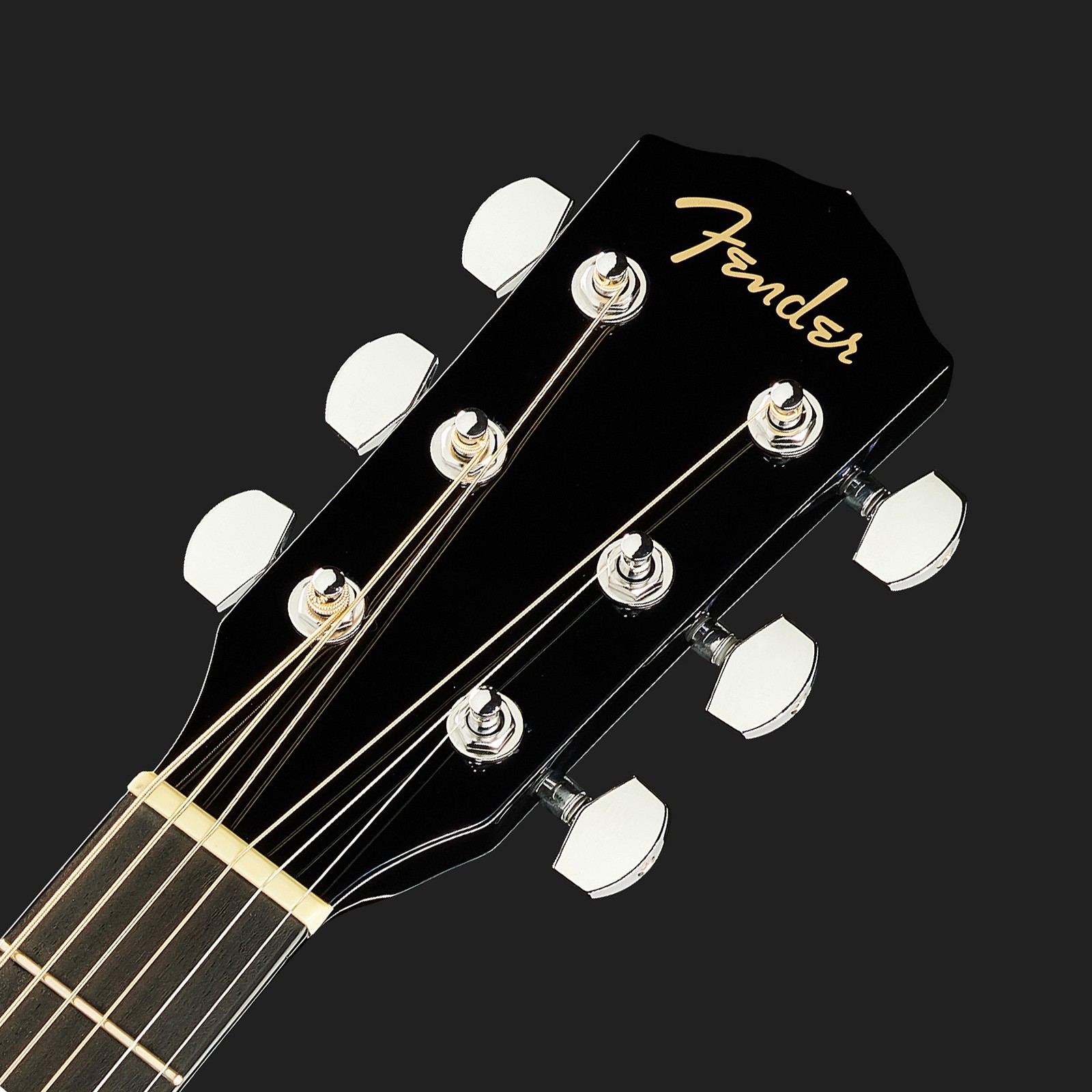 Headstock of the Fender CD-60 BK V3 DS Steel-String Guitar