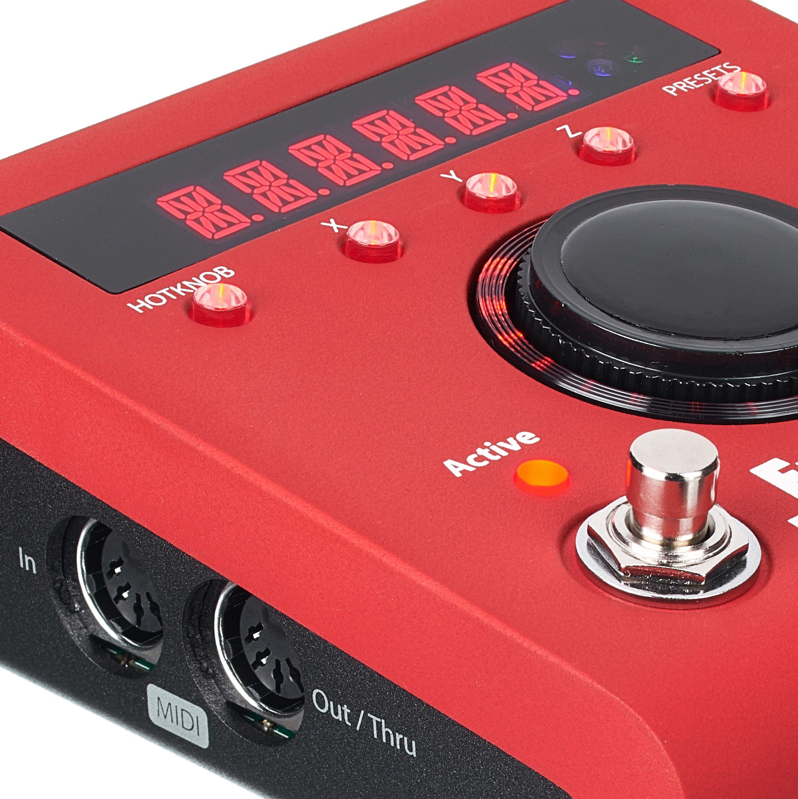 Bildschirm und großer Hotknob auf dem Eventide H9 Max Red 70th Thomann