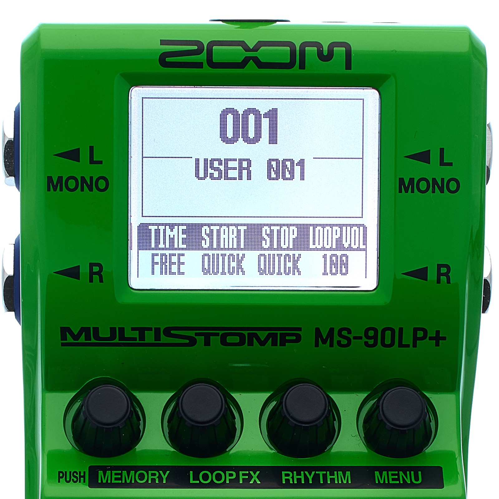 Display und Zoom Logo auf dem MS-90LP+ Multistomp Looper