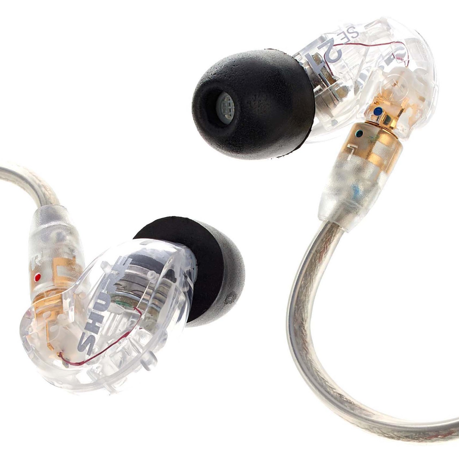 Shure SE215-CL in-ears, detailed view