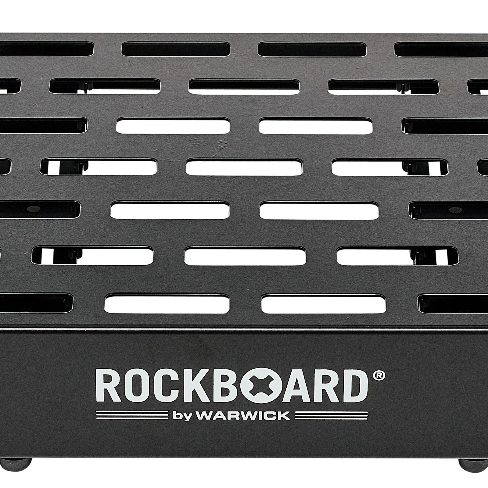 Manufacturer logo on the RockBoard QUAD 4.4 pedalboard