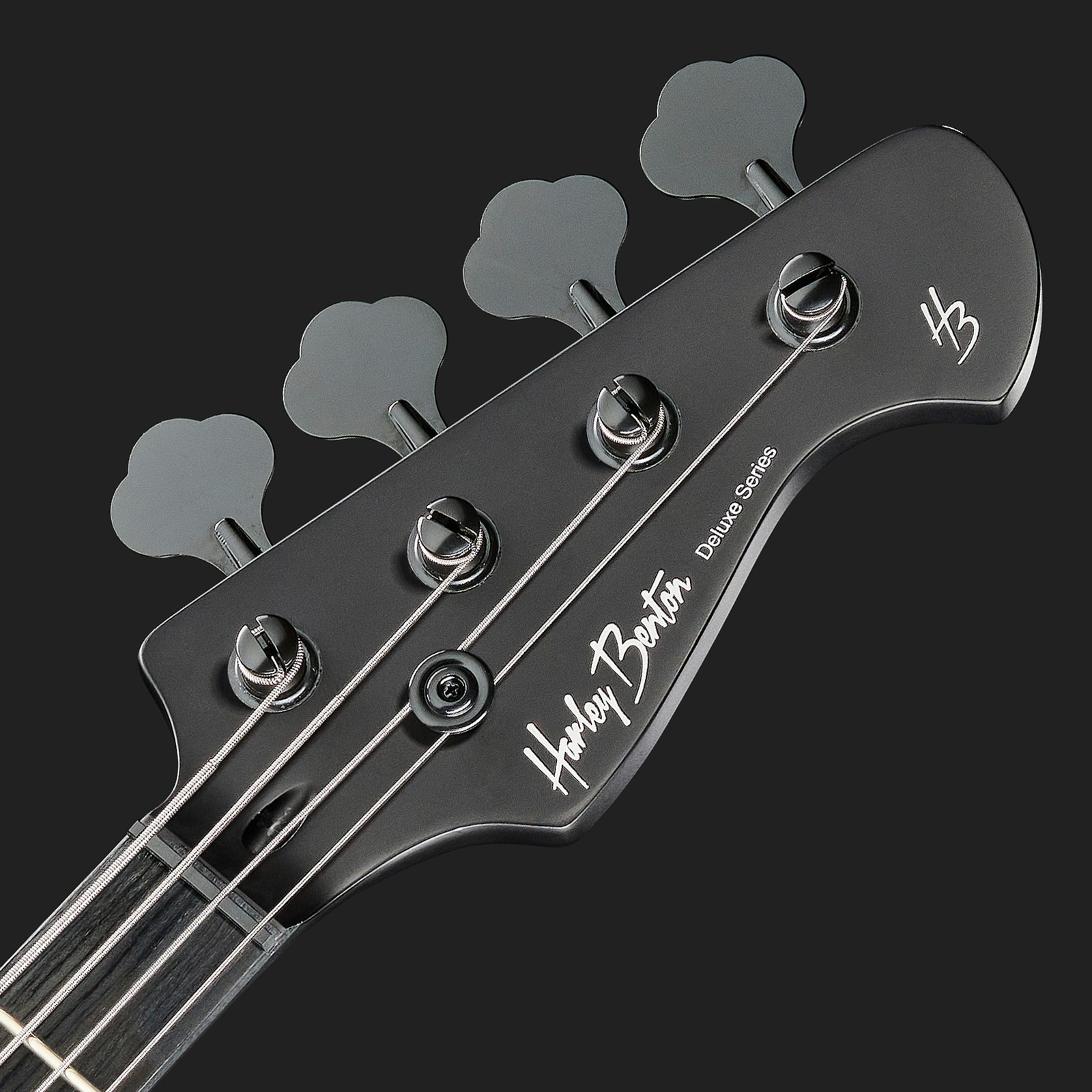 Kopfplatte des Harley Benton PJ-4 SBK Deluxe Serie E-Bass