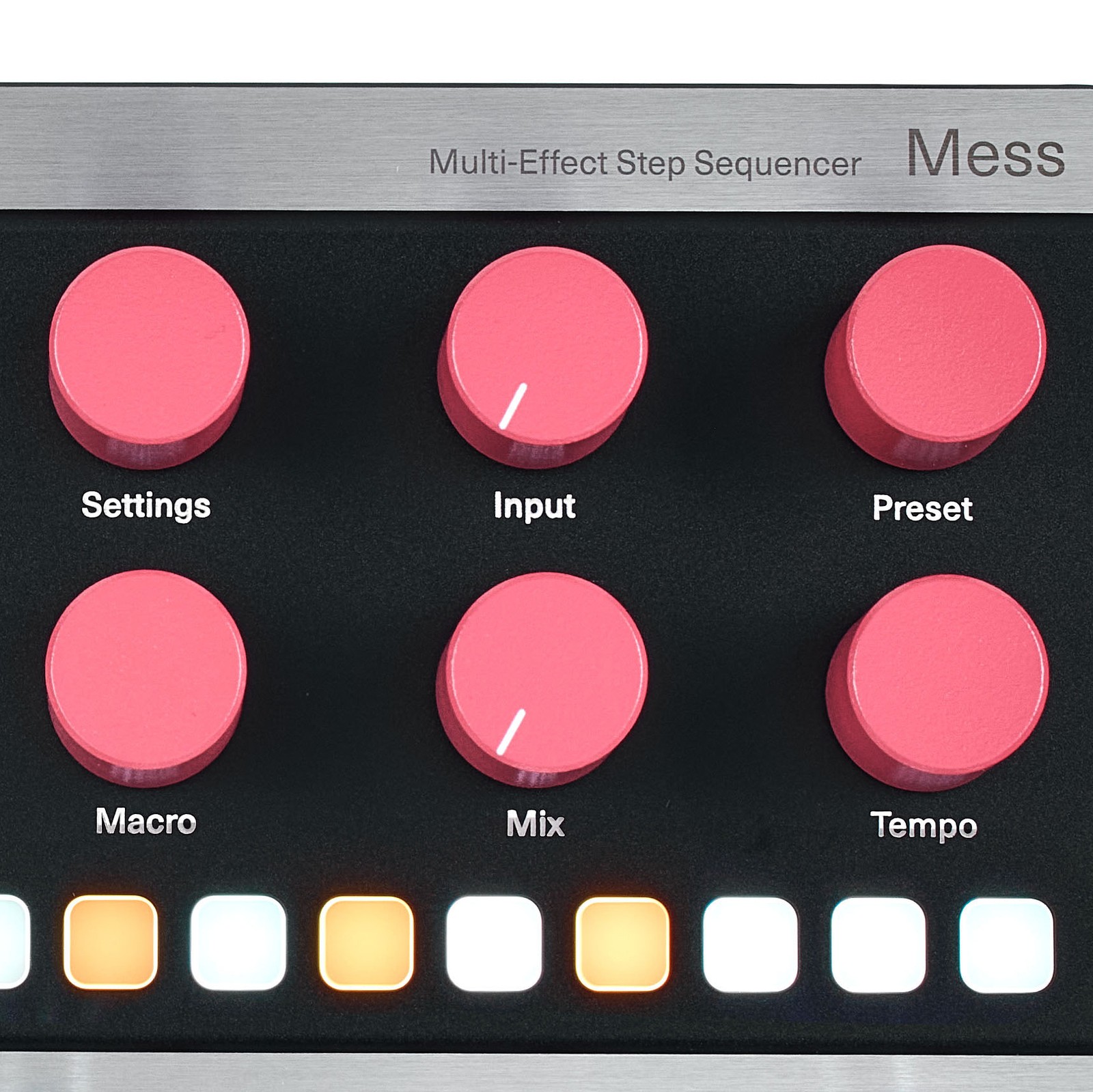 Bedienoberfläche des Polyend Mess Sequencer-Pedals