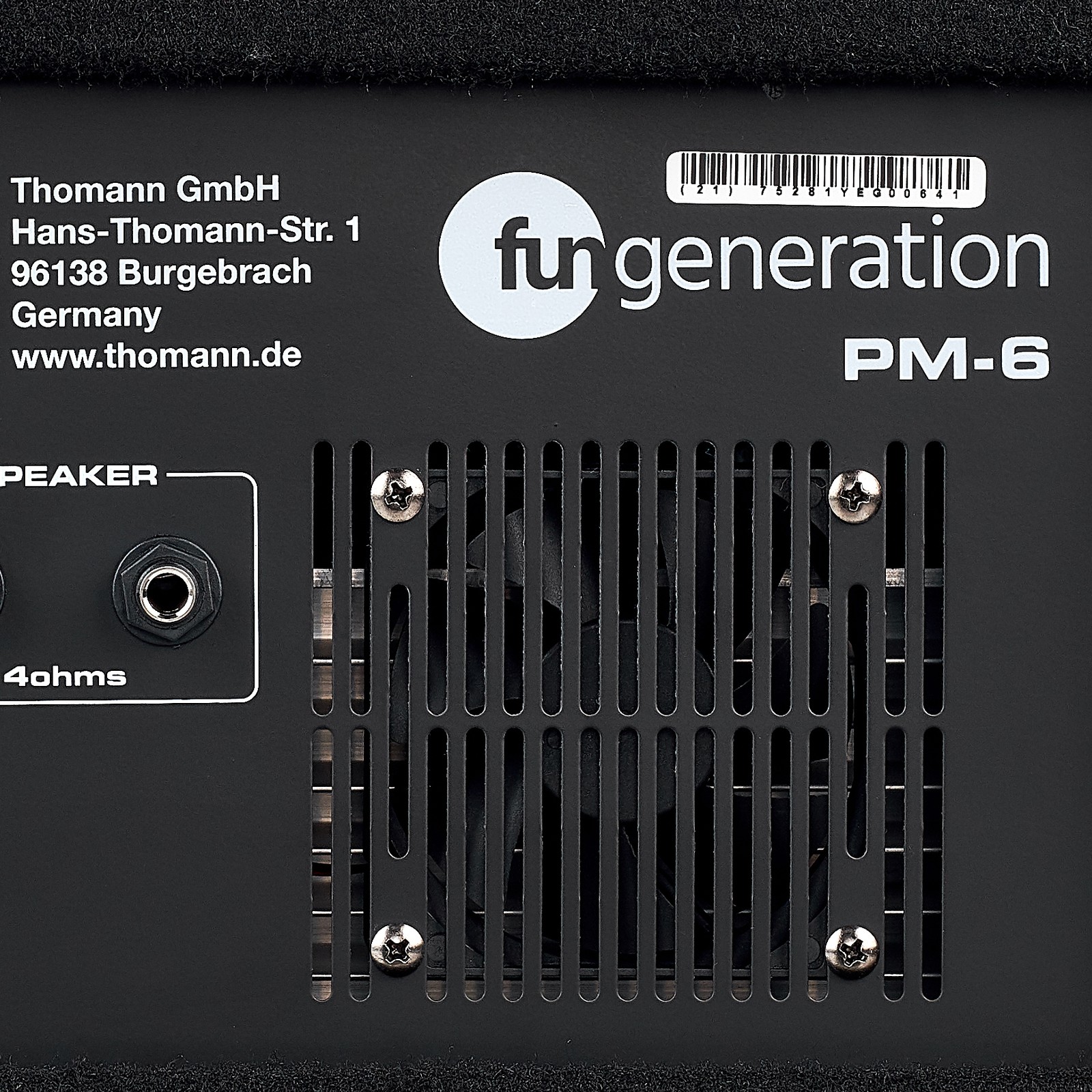 Fun Generation PM-6 Rückseite