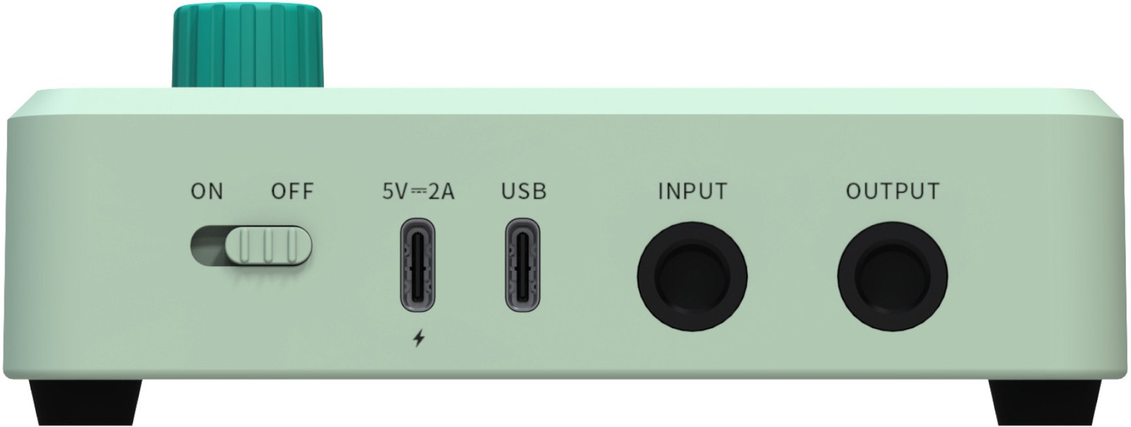 Anschlüsse auf der Rückseite des Audota AME-100 Multi-Effects 