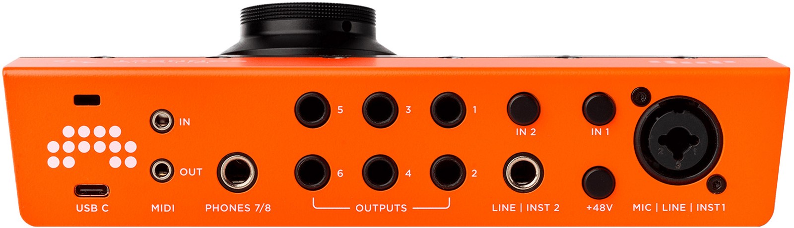 Anschlüsse auf der Rückseite des Bitwig Connect 4/12