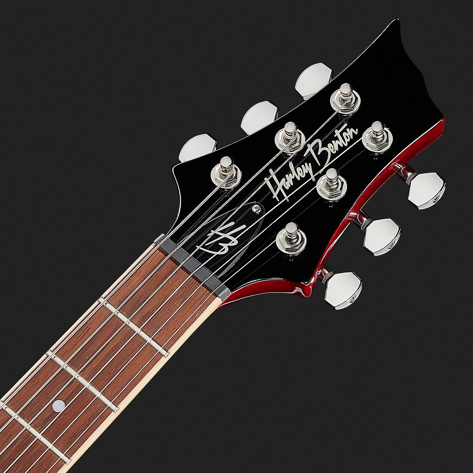 Harley Benton guitar CST-24 headstock