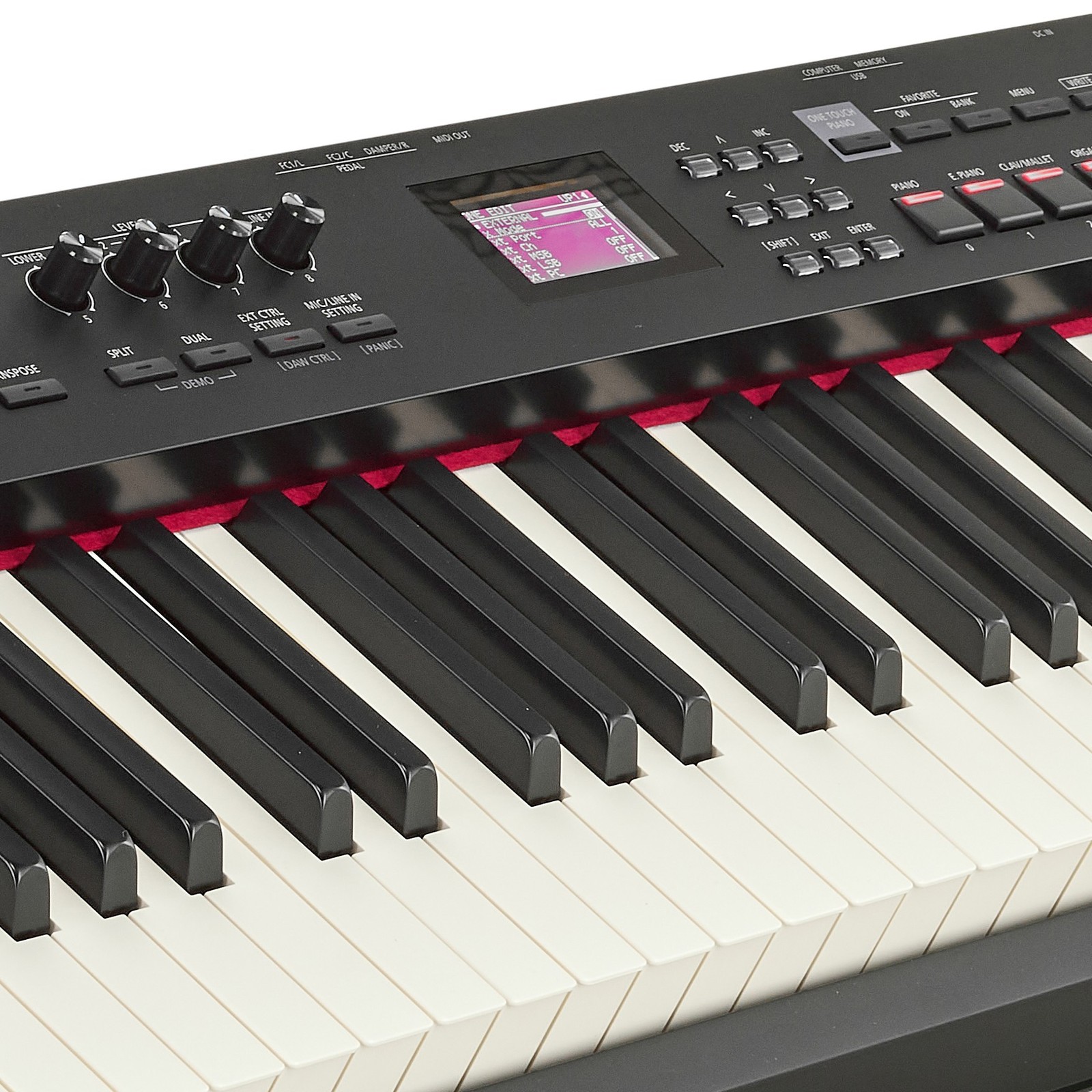 Pantalla del Roland RD-88 EX Stage piano - sintetizador