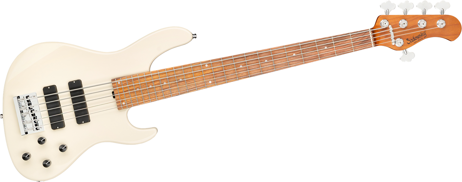 Sadowsky MetroExpress 24 Modern 5 Morado White, five-string bass guitar