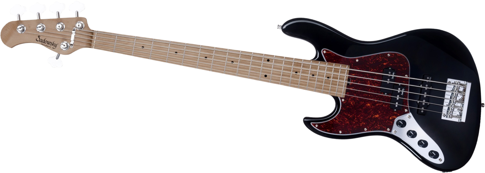 Sadowsky MetroExpress 21 Hybrid PJ 5 RM Left-handed Black, five-string bass guitar