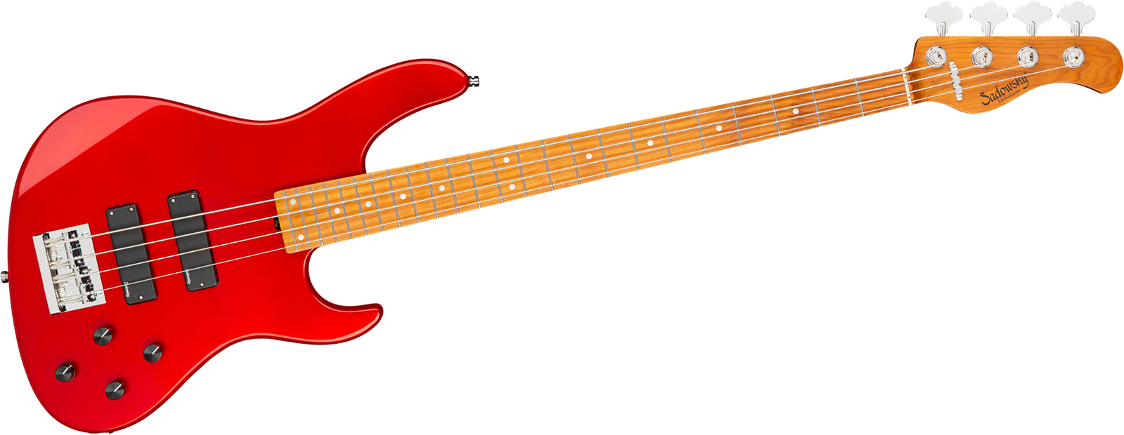 Sadowsky MetroExpress 24 Modern 4 Maple Candy Apple Red, bass guitar