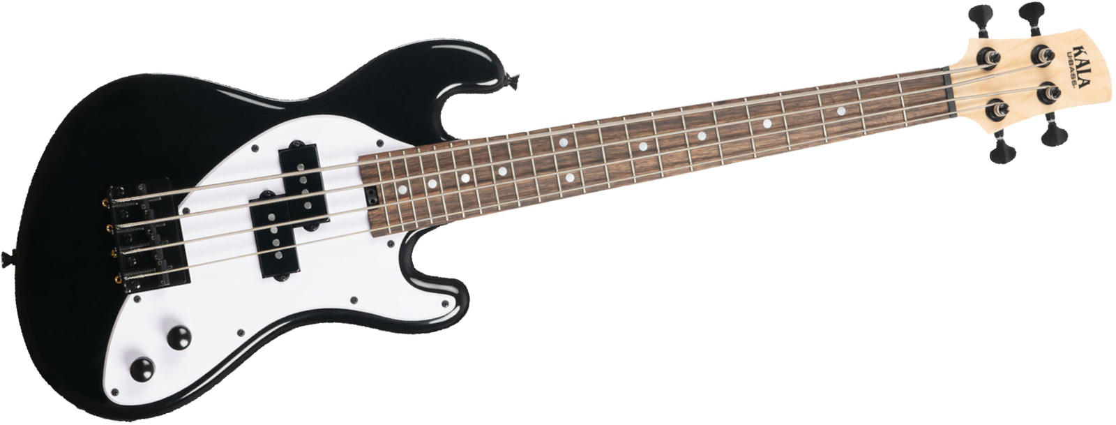 Kala U-Bass Solid Body Jet Black, front view