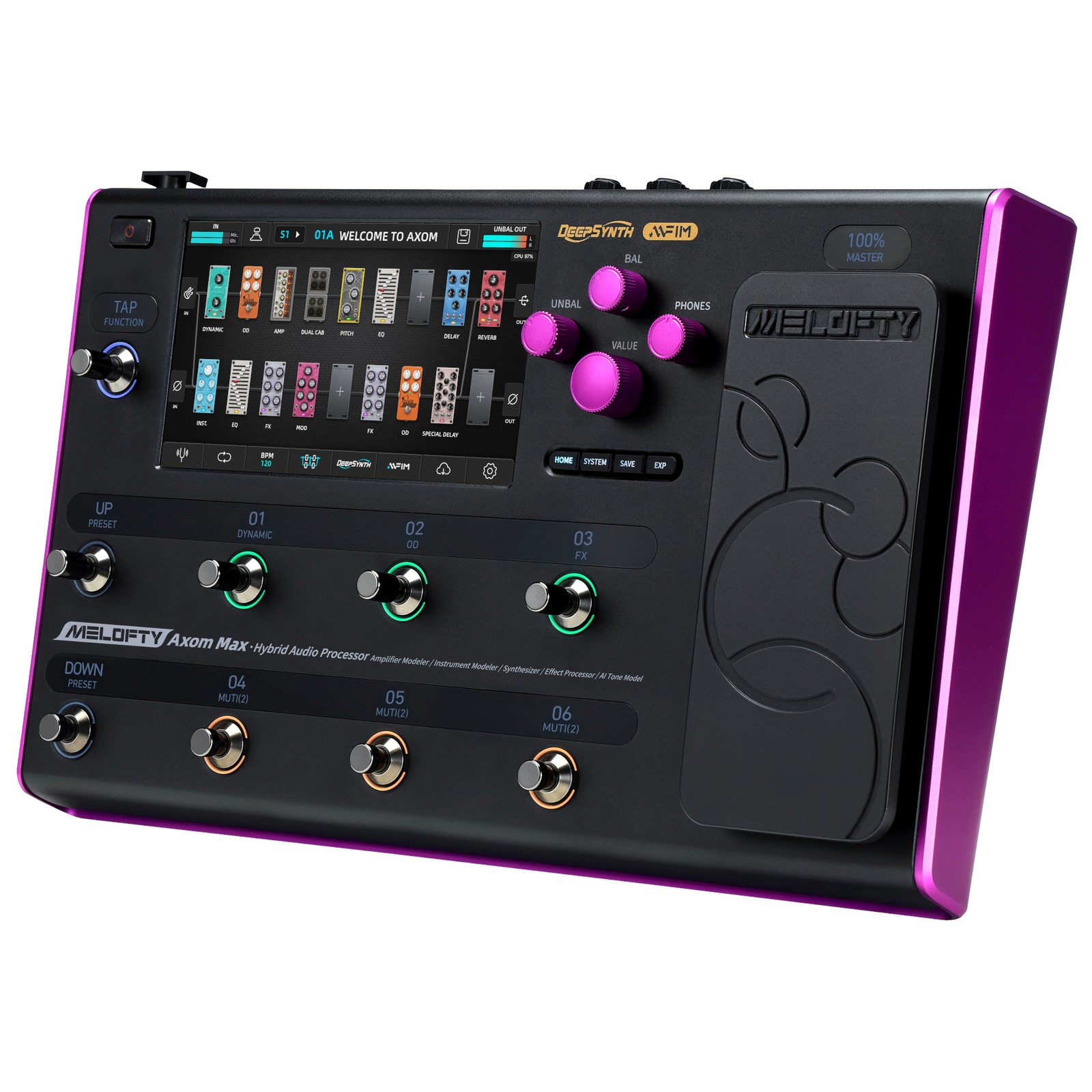 Melofty Axom Max, Hybrider Audio-Prozessor für Gitarre