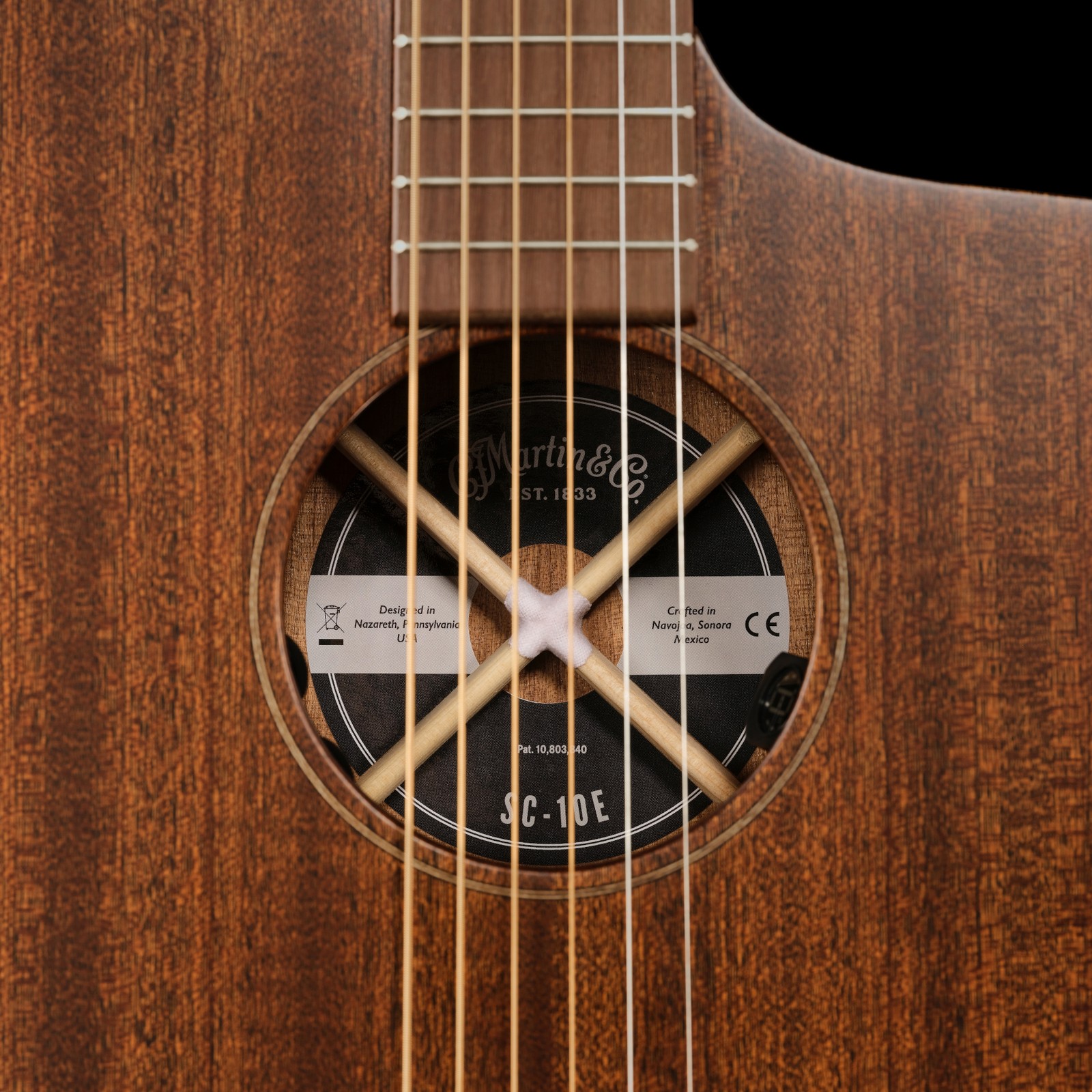 Martin Guitar SC-10E Modern Sapele