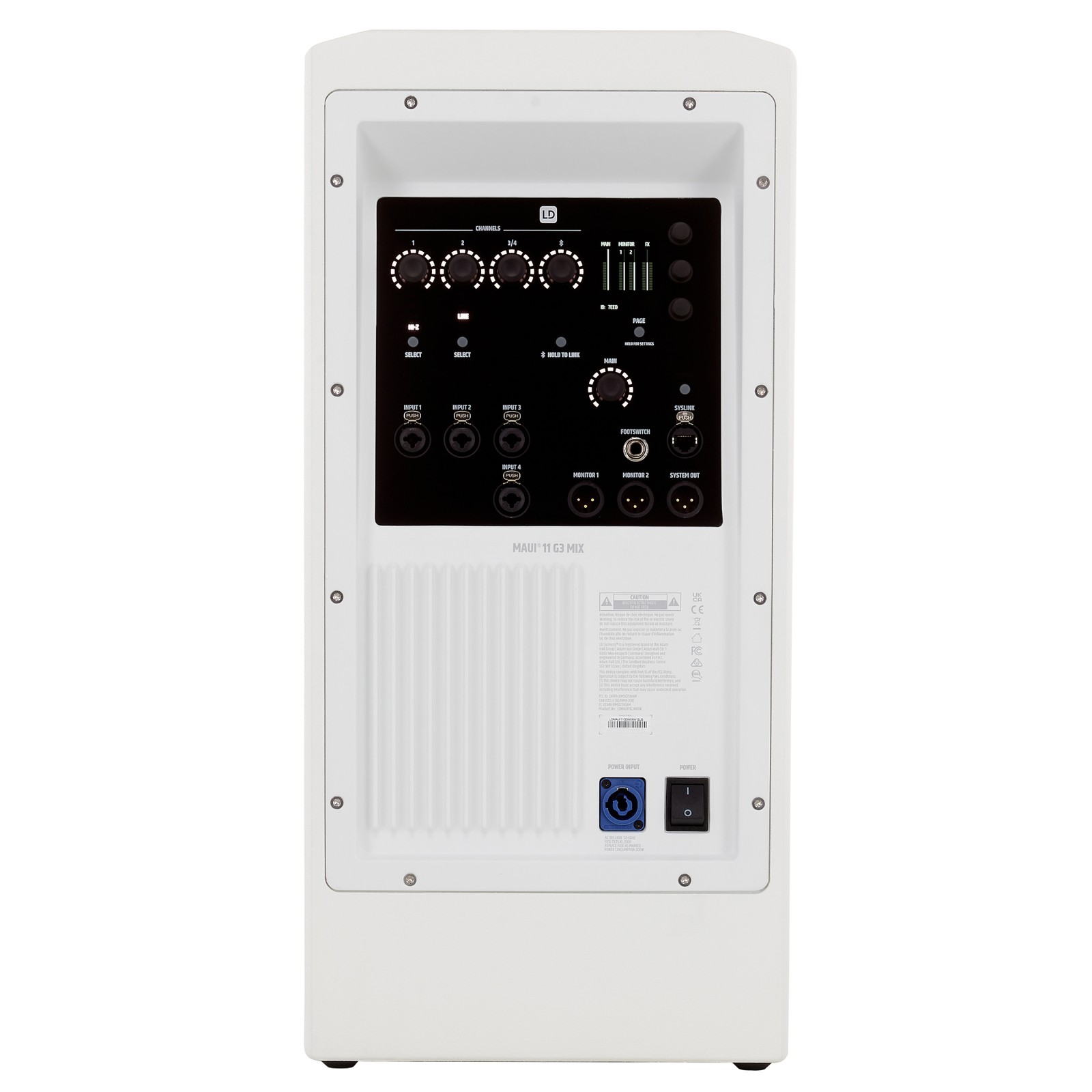 LD Systems Maui 11 G3 Mix Subwoofer, control panel