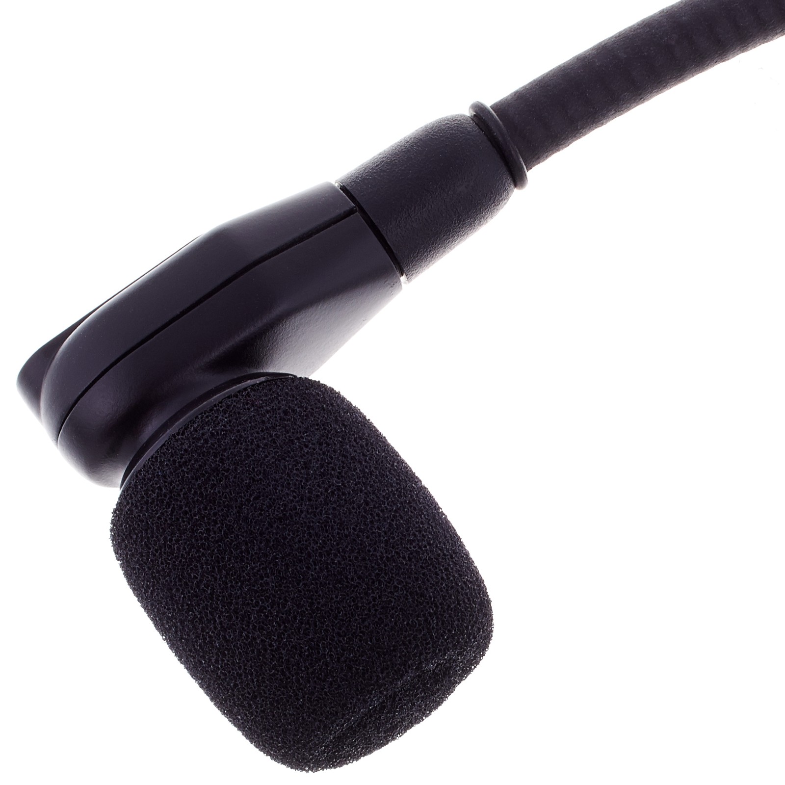 Detailed view of the Shure SM35 TQG headset condenser microphone