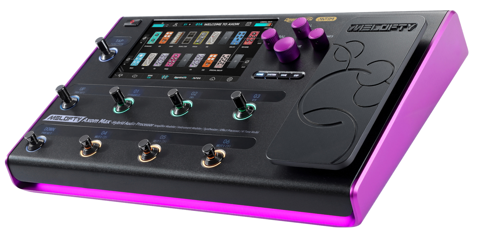 Melofty Axom Max, Hybrider Audio-Prozessor für Gitarre