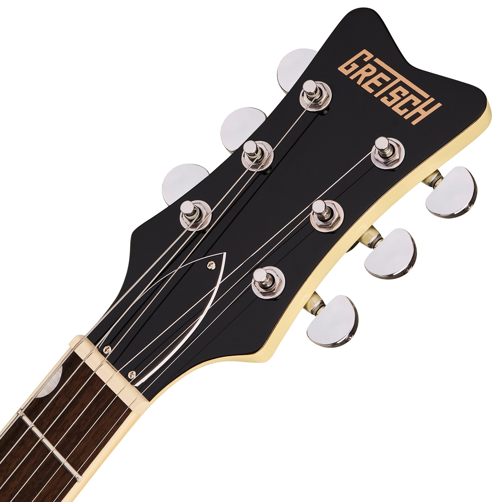 Kopfplatte der Gretsch STRML JET CLUB E-Gitarre