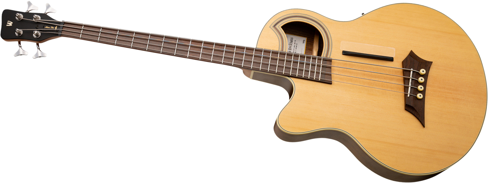 Warwick Alien Deluxe 4 Hybrid Thinline Left-Handed, acoustic bass