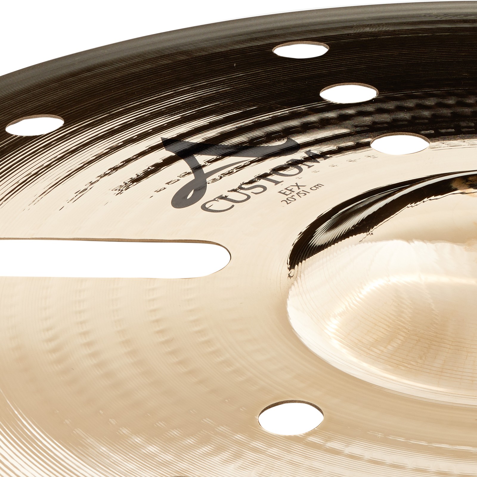 Oberseite des Zildjian A-Custom 20" EFX Beckens