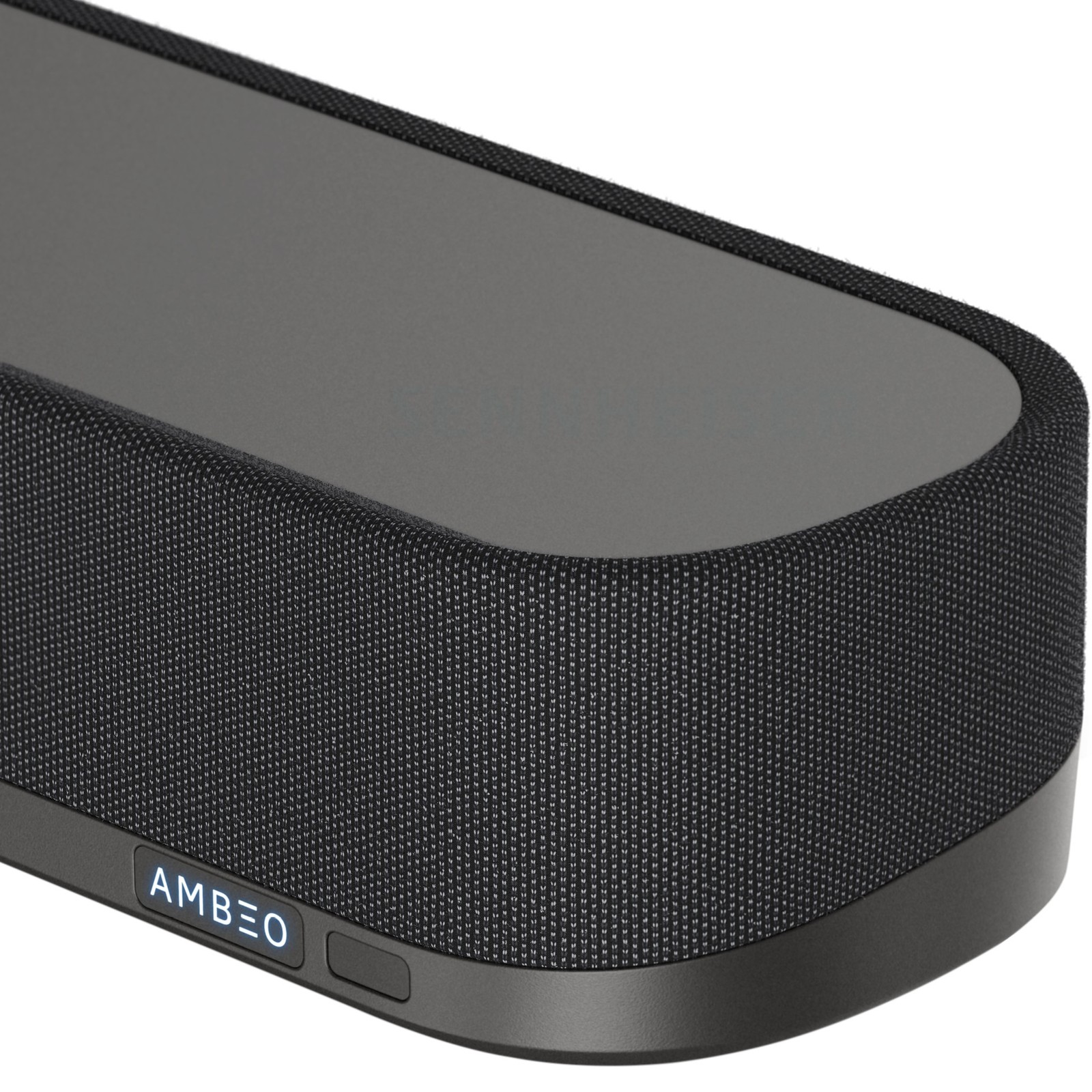 Sennheiser-Hearing AMBEO Soundbar Mini with lighted logo