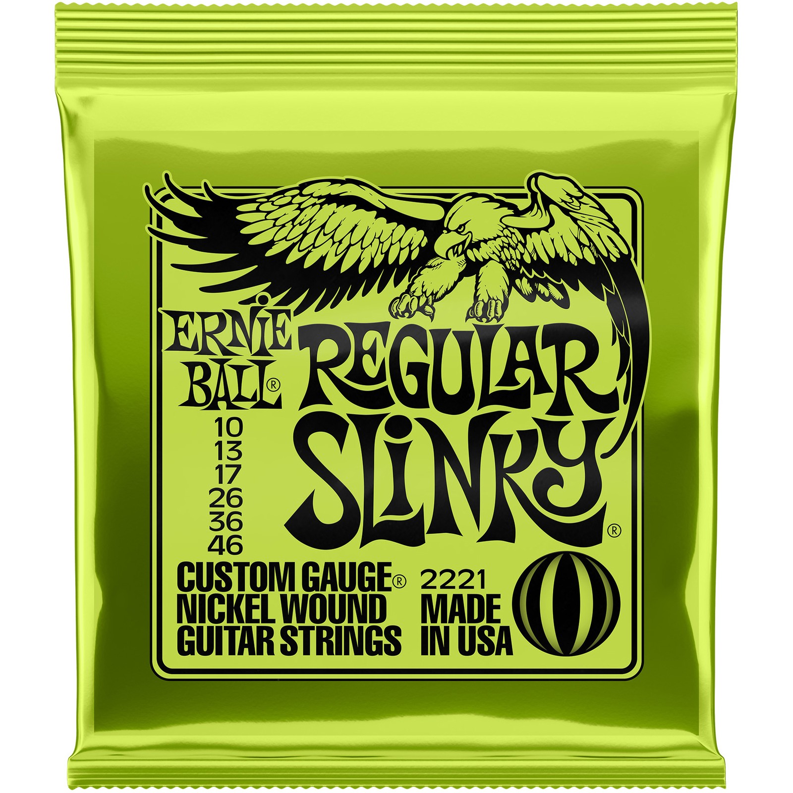 Ernie Ball 2221 String Set for Electric Guitar