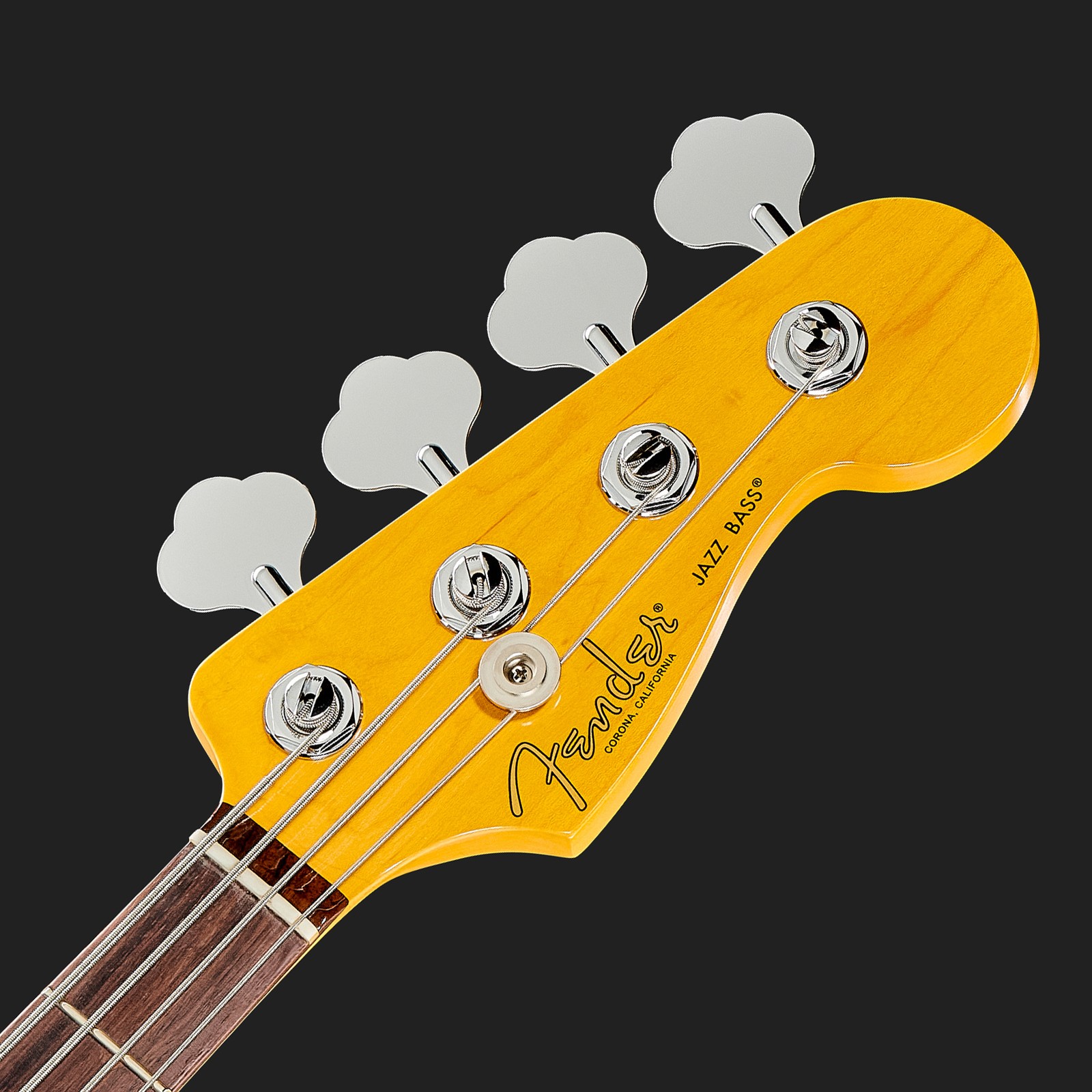 Kopfplatte des Fender Am Pro II Jazz Bass RW 3TS E-Bass