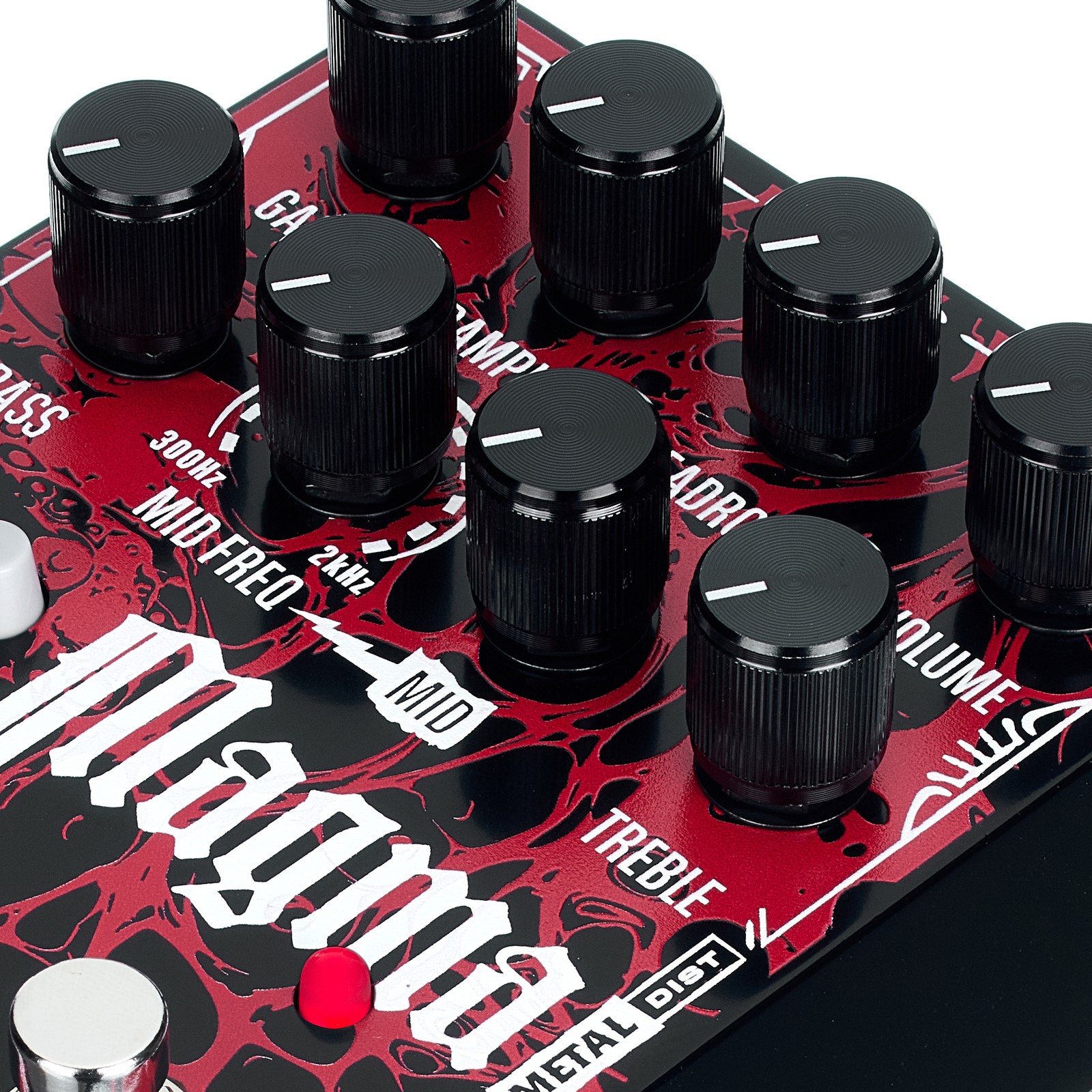 Bedienelemente des Thorn Magma - Flex Metal Distortion