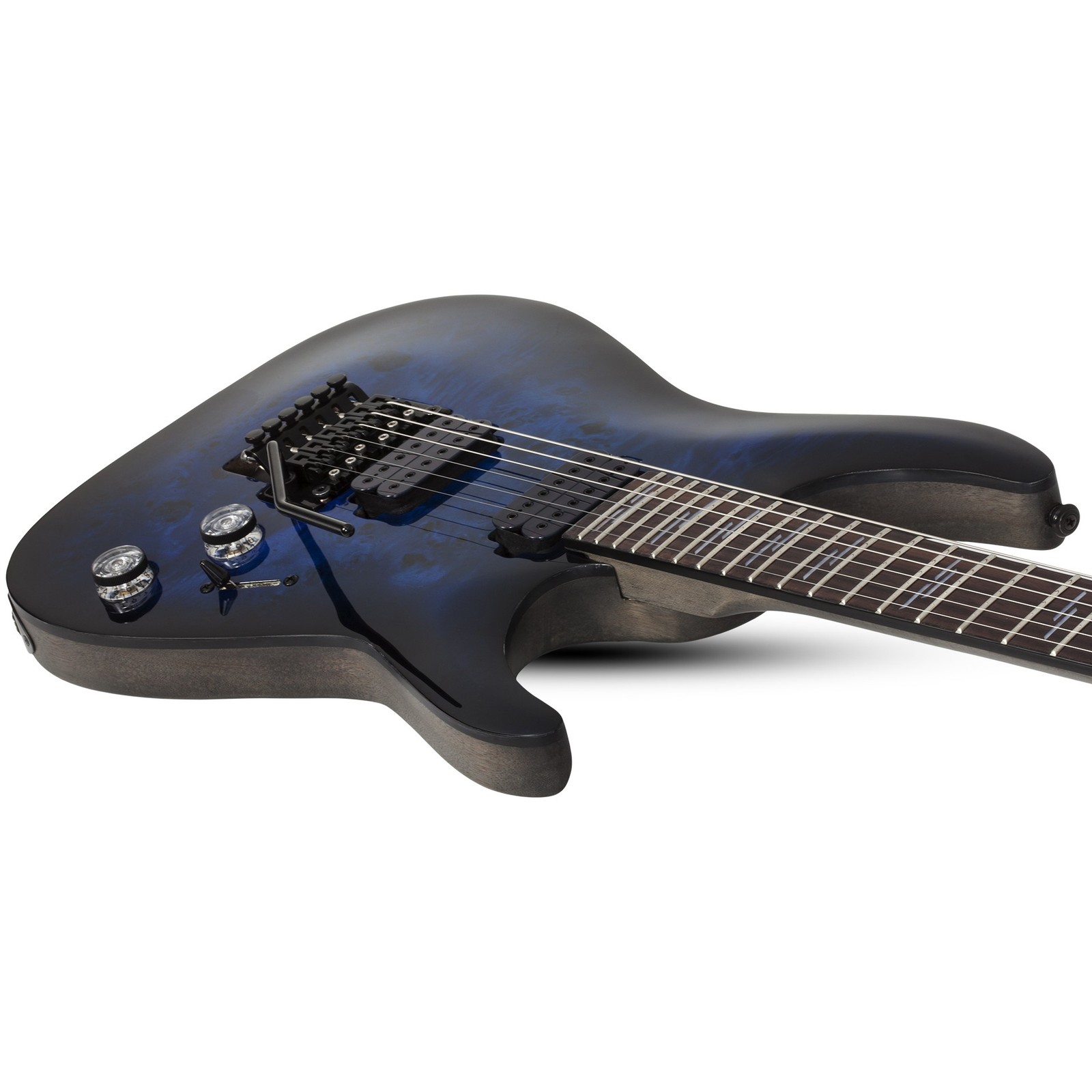 Schecter Omen Elite-6 FR STBB mit Humbucker Pickups und Floyd Rose Tremolo