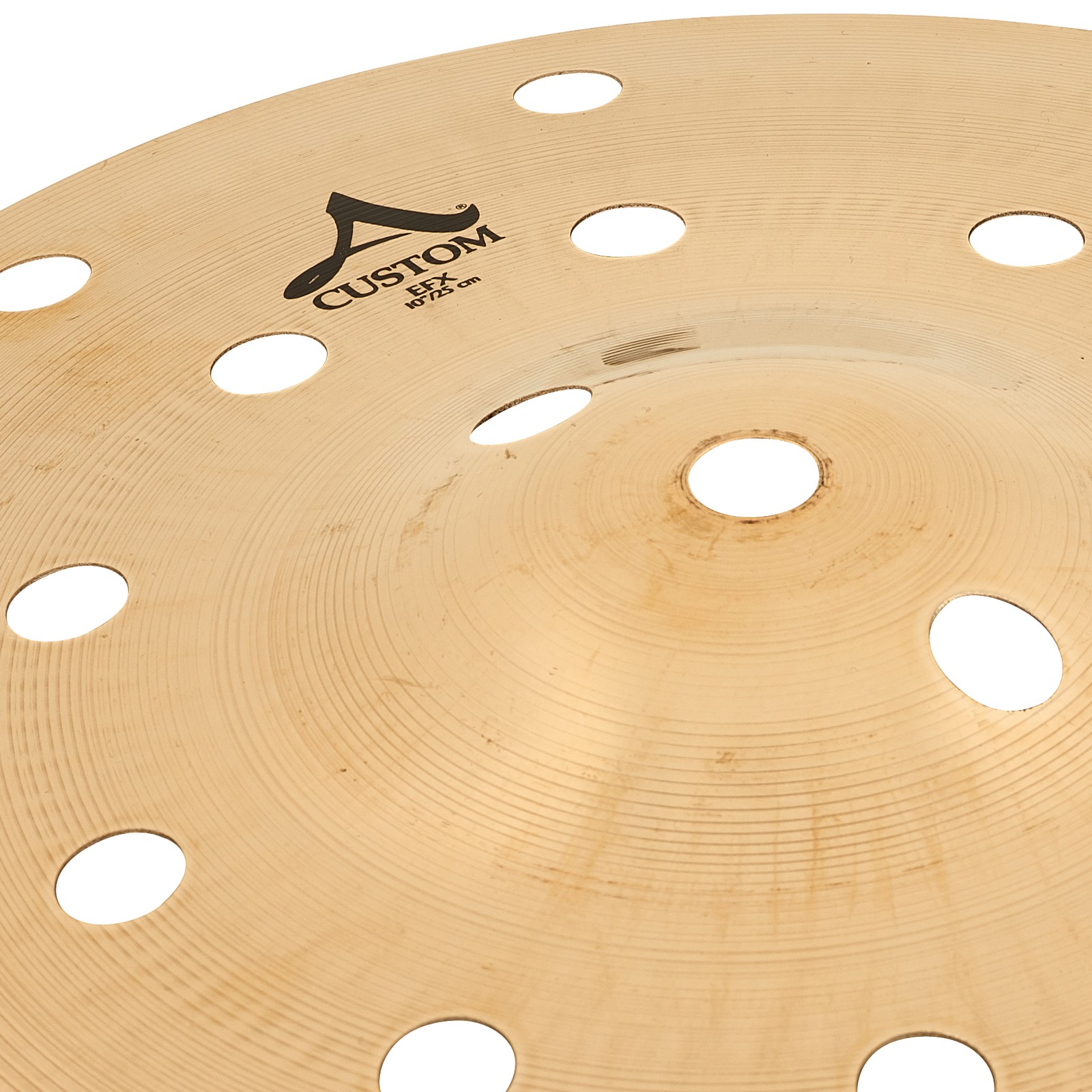 Oberseite des Zildjian A-Custom 10" EFX Splashbeckens