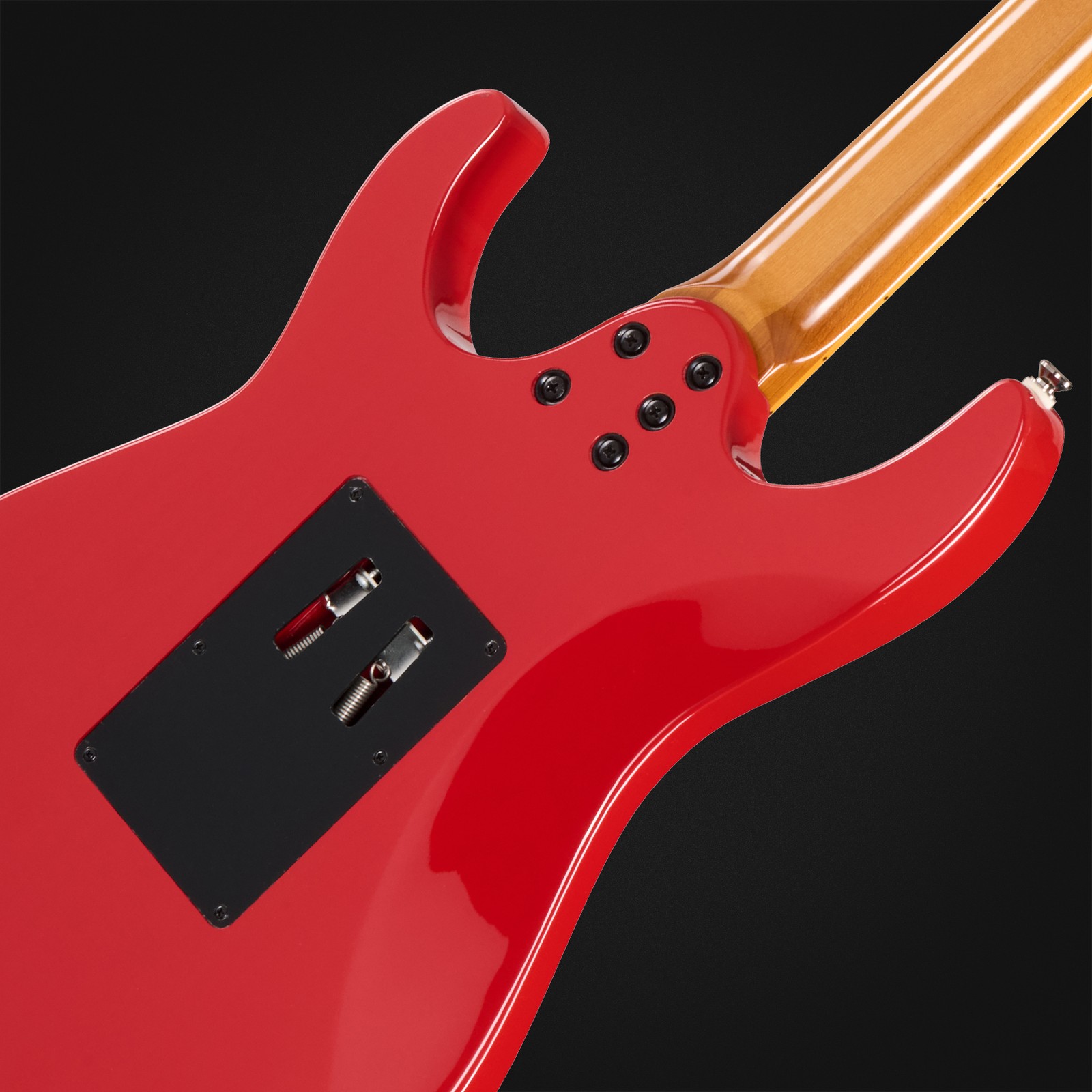 Rückseite der Kramer Guitars Volante HHFR Defender Red