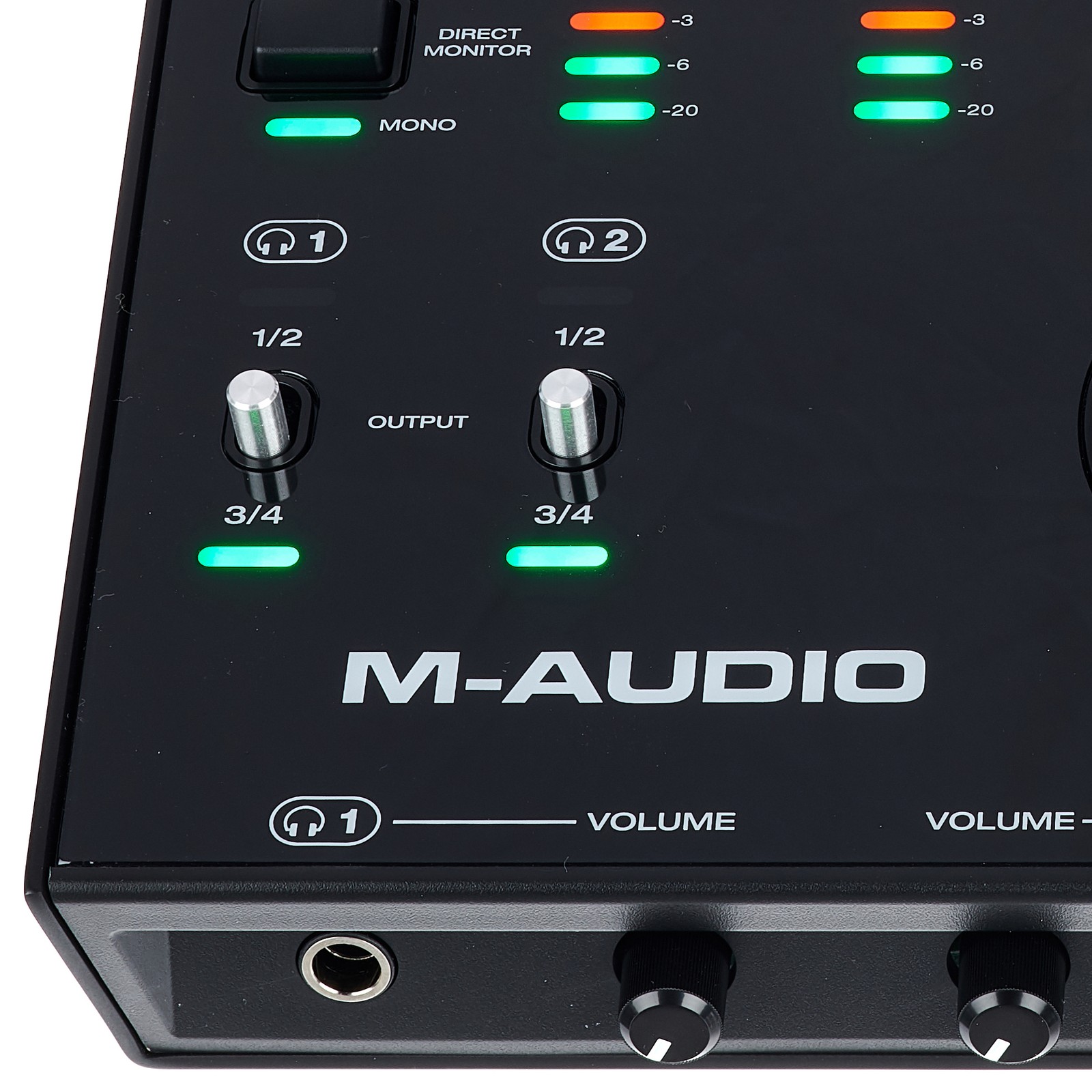 M-Audio Logo on the AIR 192|14 USB Audio Interface