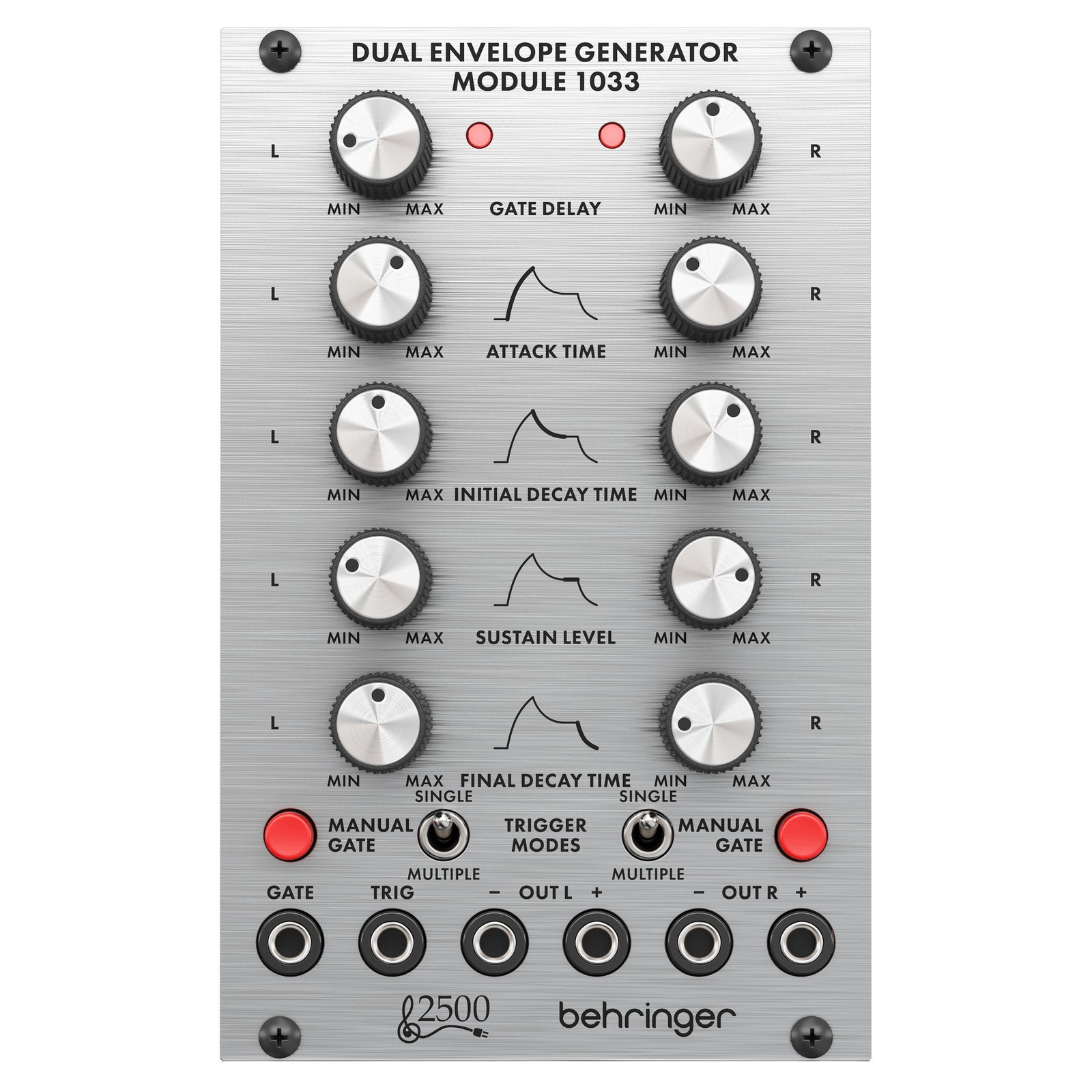 Frontansicht des Behringer Dual Envelope Generator 1033