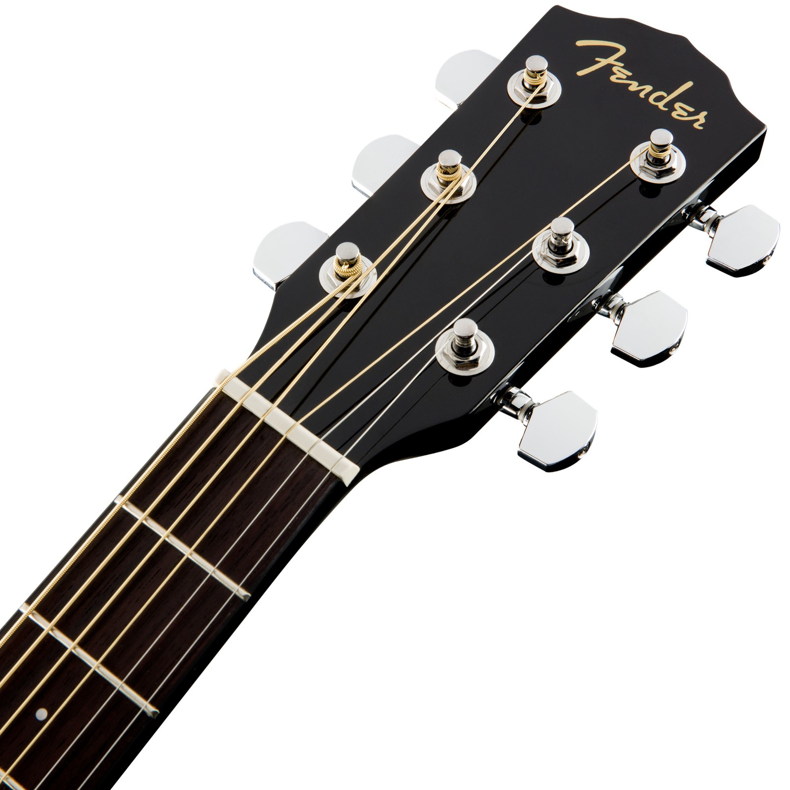 Fender CC-60SCE Blk WN Kopfplatte