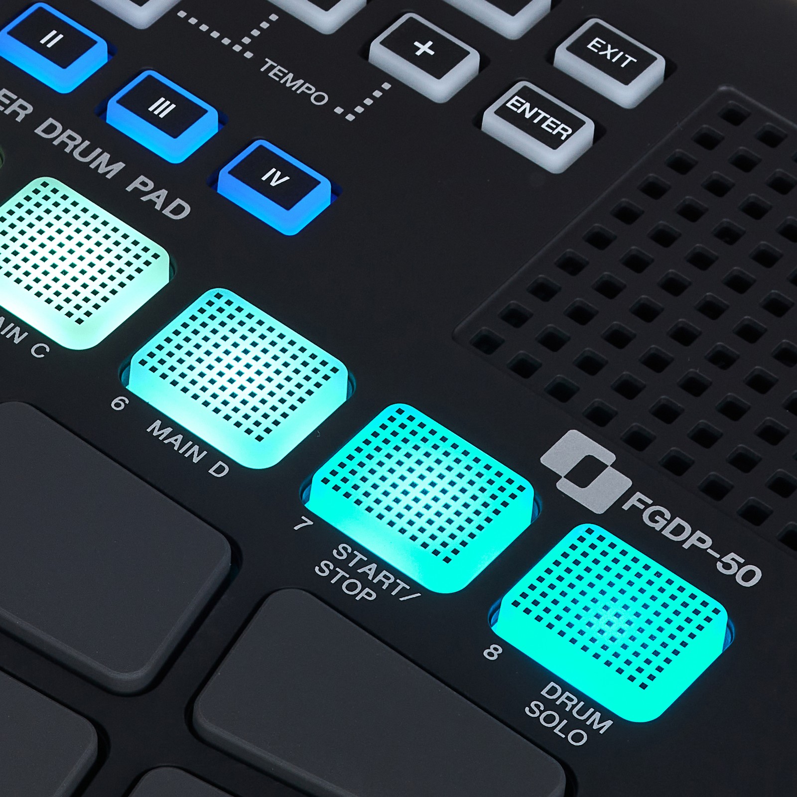 Touches et pads du FGDP-50 Finger Drum Pad de Yamaha