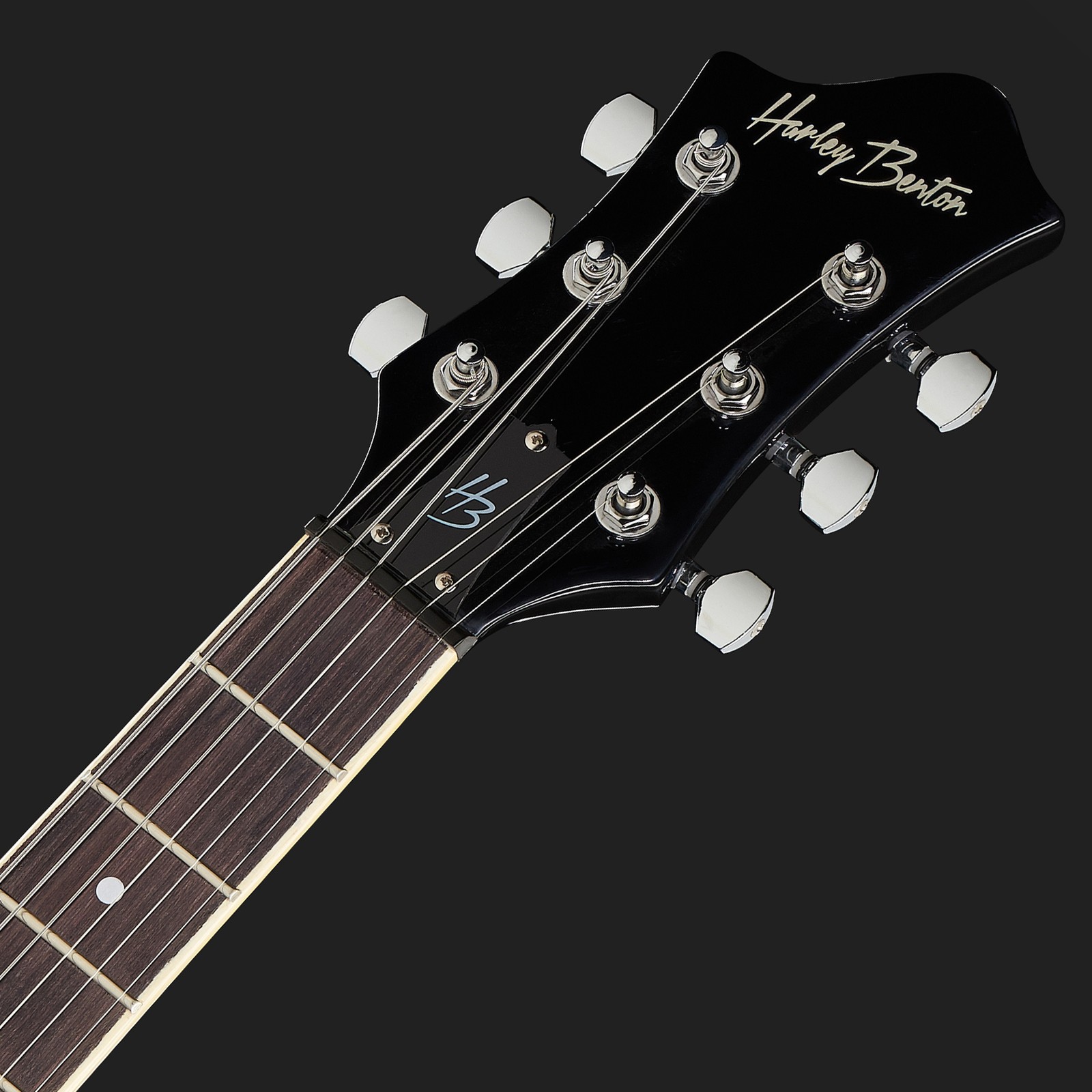 Kopfplatte der Harley Benton RB-600BK Classic Series E-Gitarre