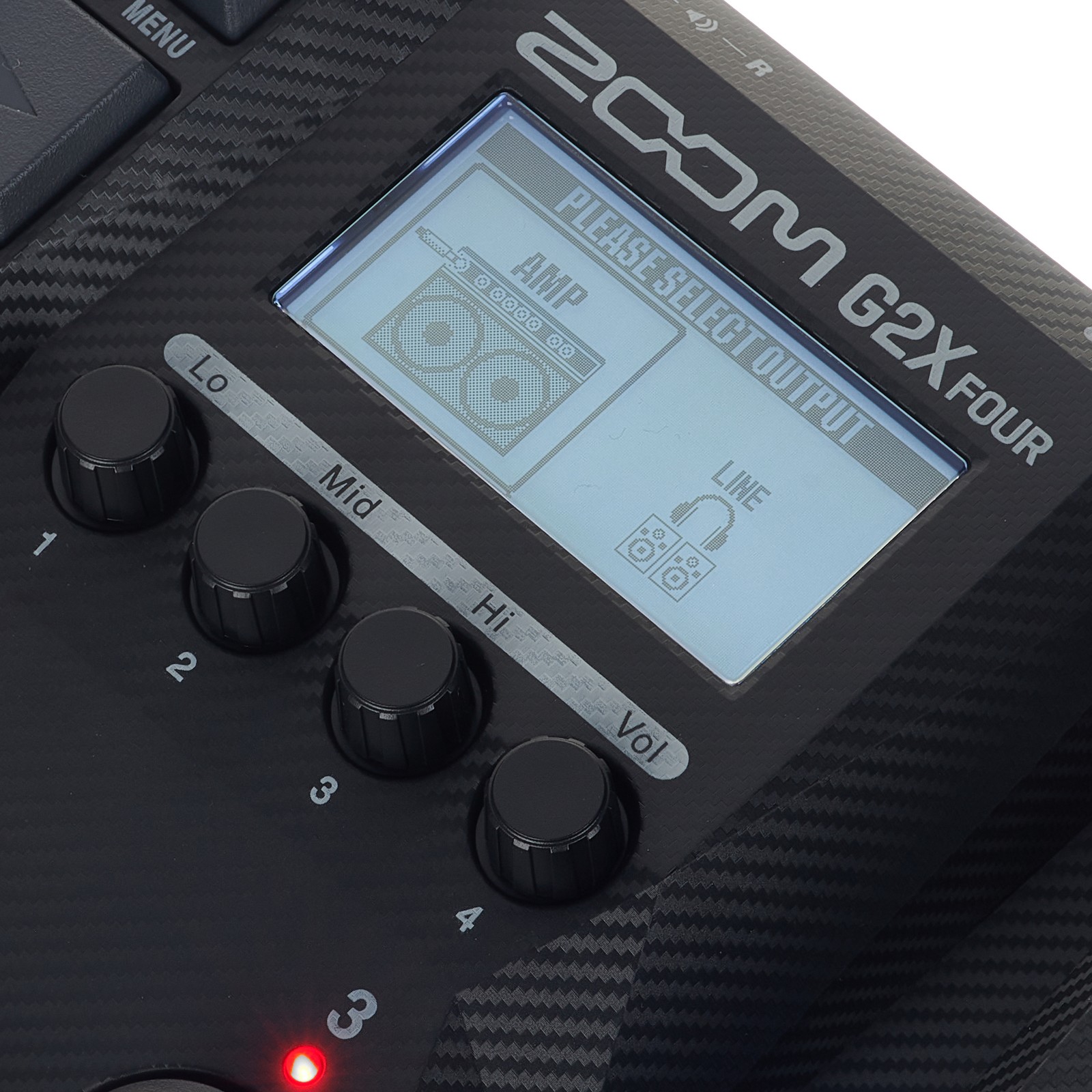 Zoom G2X Multieffektgerät Display