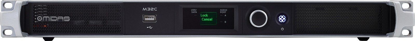 Vue complète de la console de mixage numérique Midas M32C