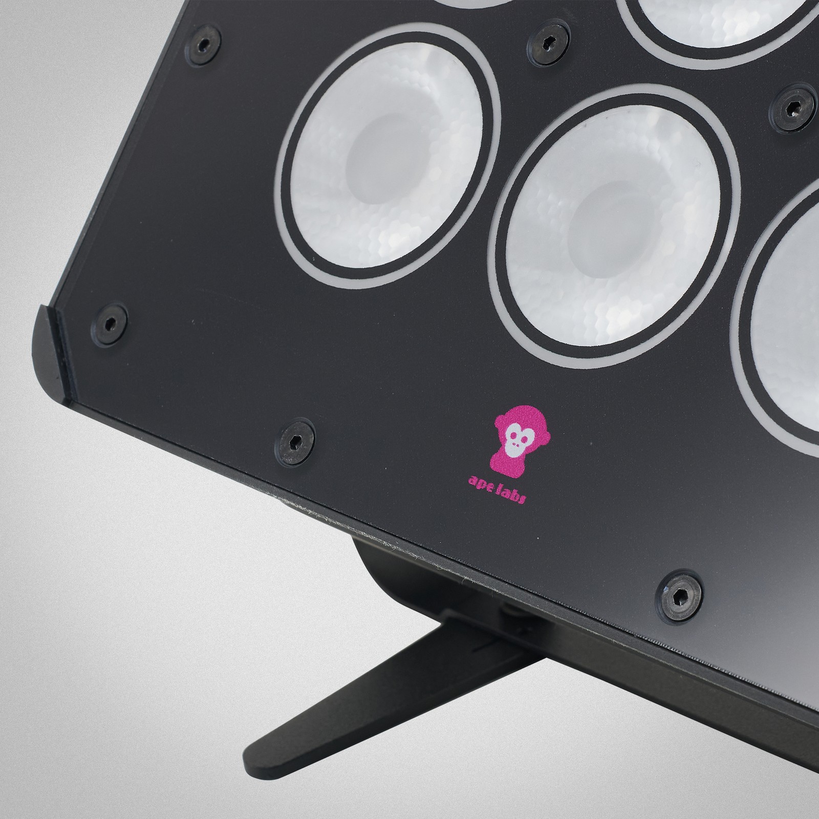 Manufacturer's logo on the Ape Labs Marvel Spot, battery-powered outdoor LED floodlight